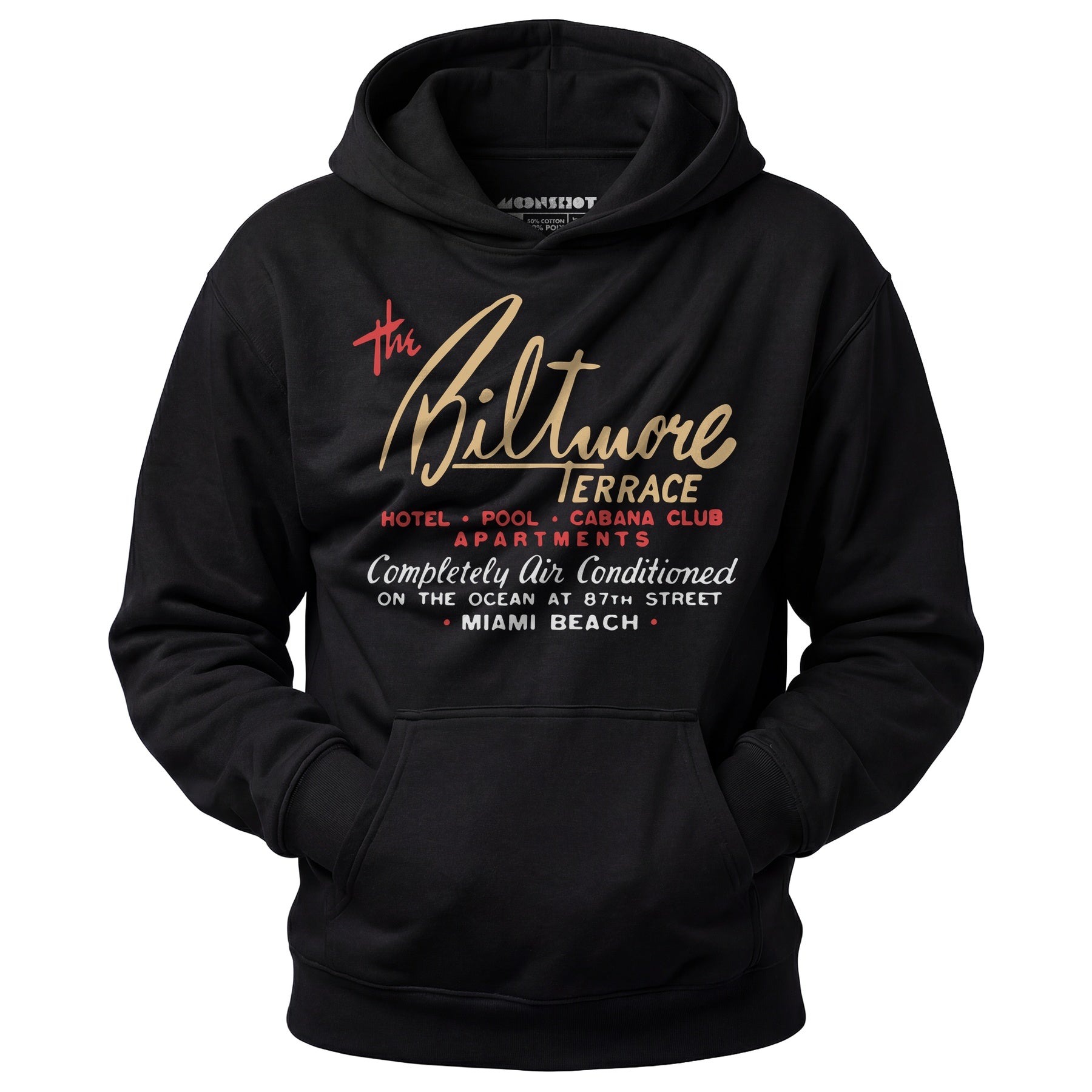 The Biltmore Terrace - Miami Beach, FL - Vintage Hotel - Unisex Hoodie