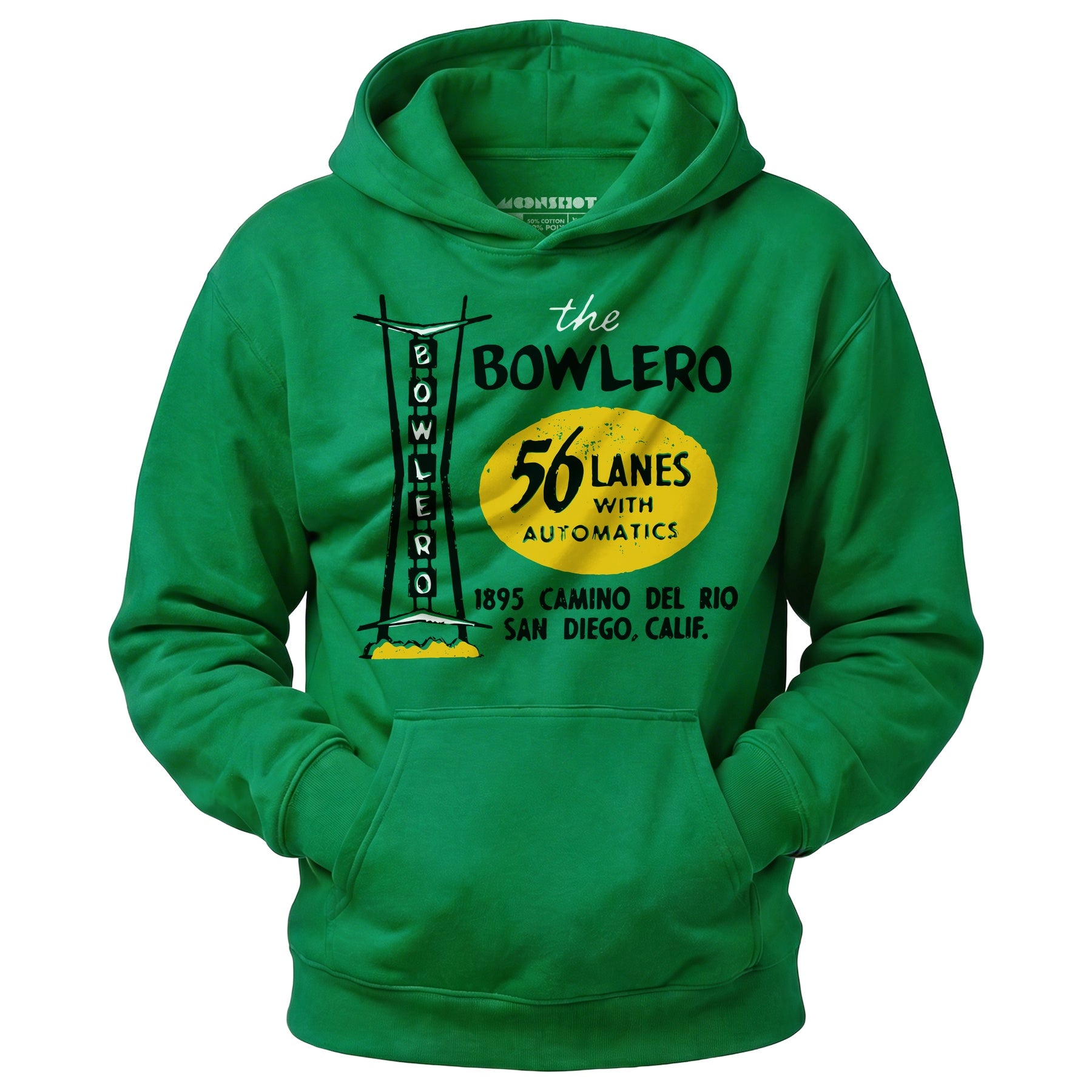 The Bowlero - San Diego, CA - Vintage Bowling Alley - Unisex Hoodie