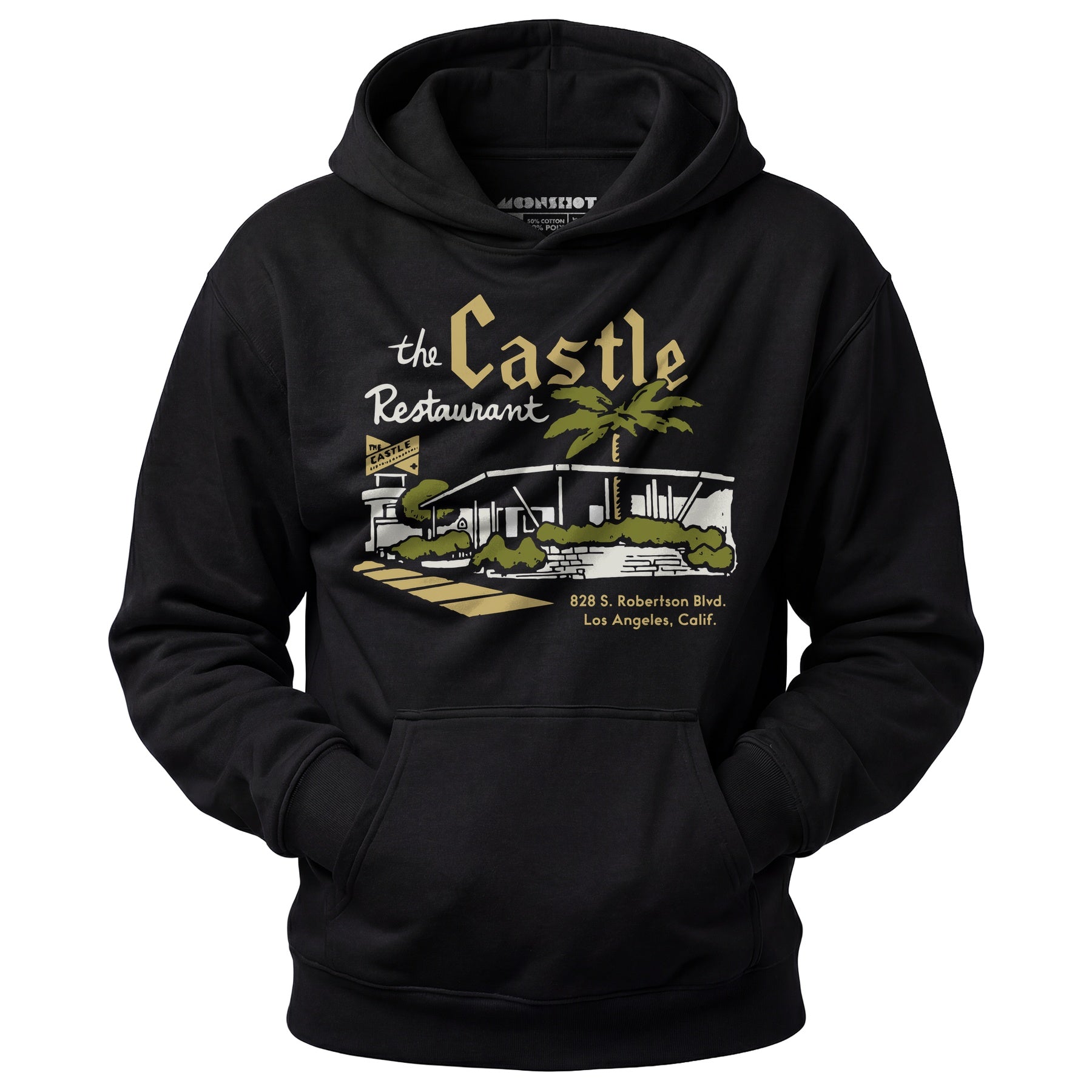 The Castle - Los Angeles, CA - Vintage Restaurant - Unisex Hoodie