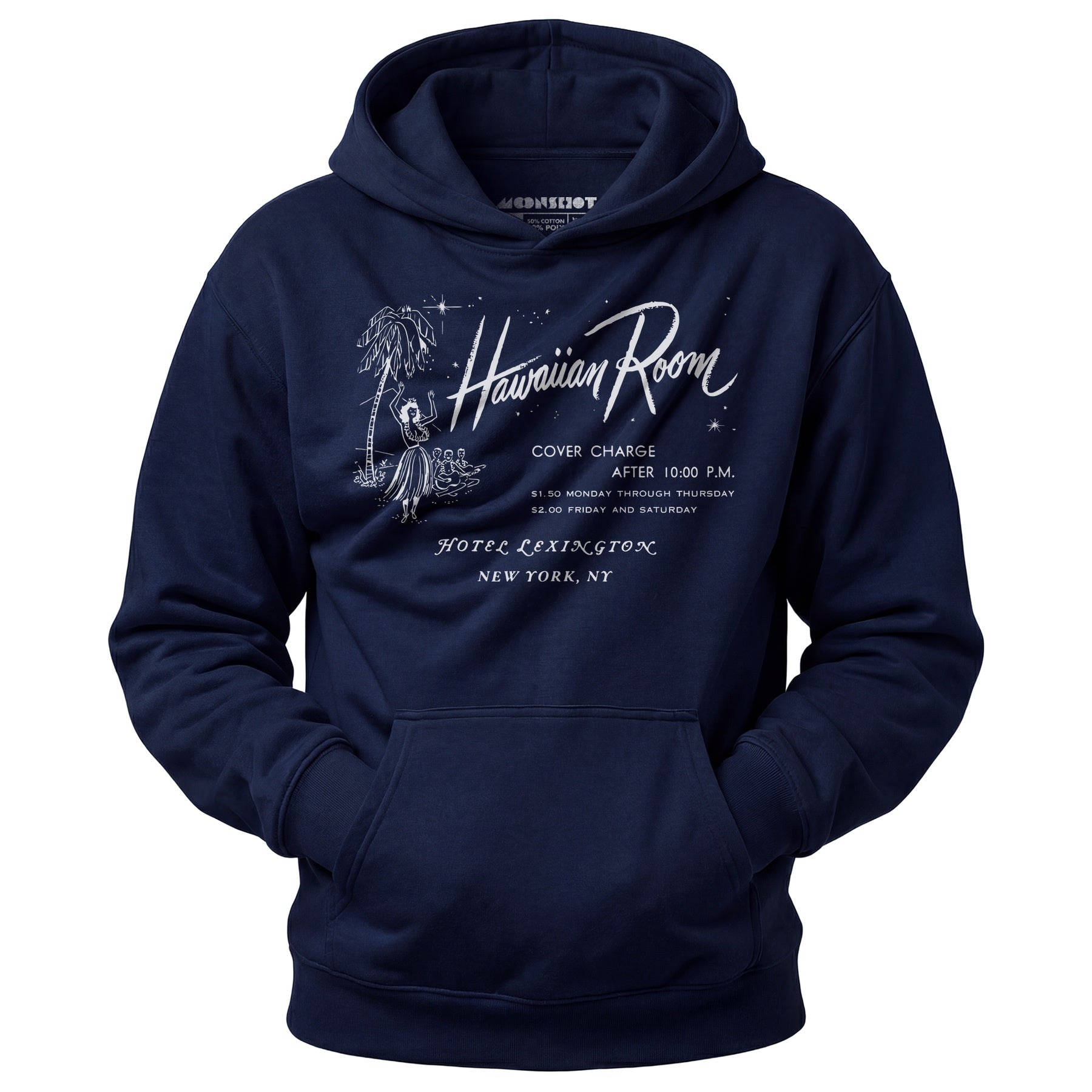 The Hawaiian Room Lexington Hotel - New York, NY - Vintage Tiki Bar - Unisex Hoodie