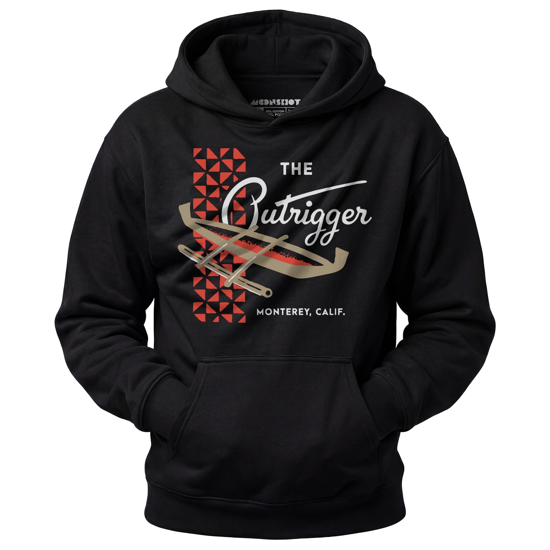 The Outrigger - Monterey, CA - Vintage Tiki Bar - Unisex Hoodie