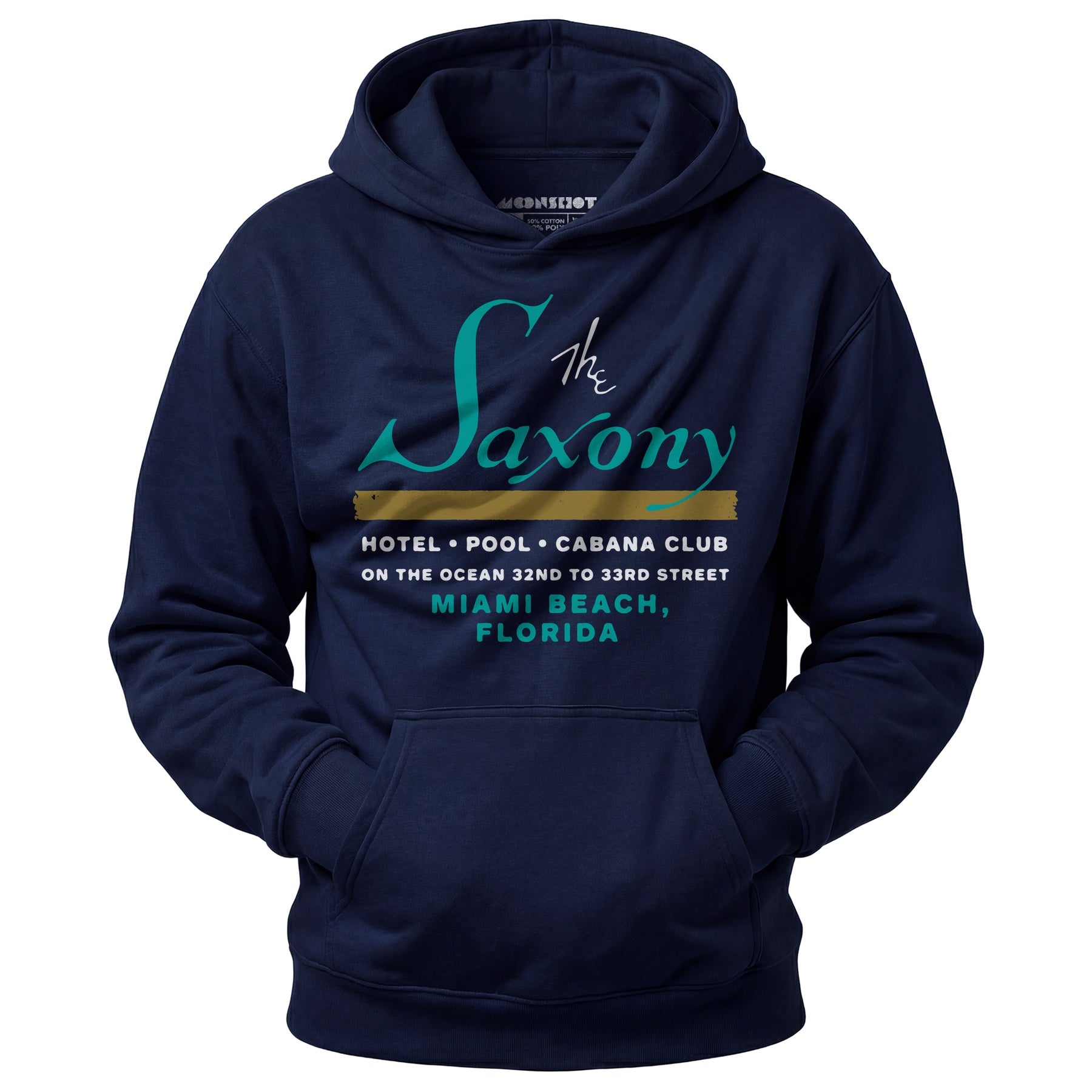 The Saxony - Miami Beach, FL - Vintage Hotel - Unisex Hoodie