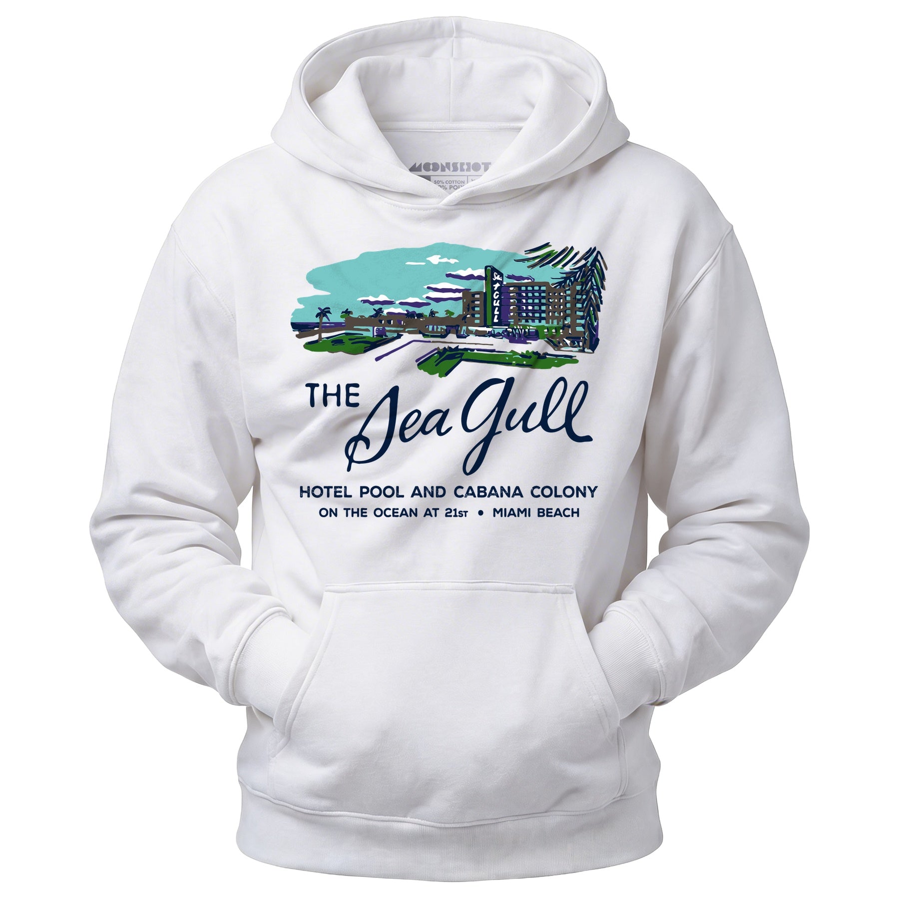 The Sea Gull - Miami, FL - Vintage Hotel - Unisex Hoodie