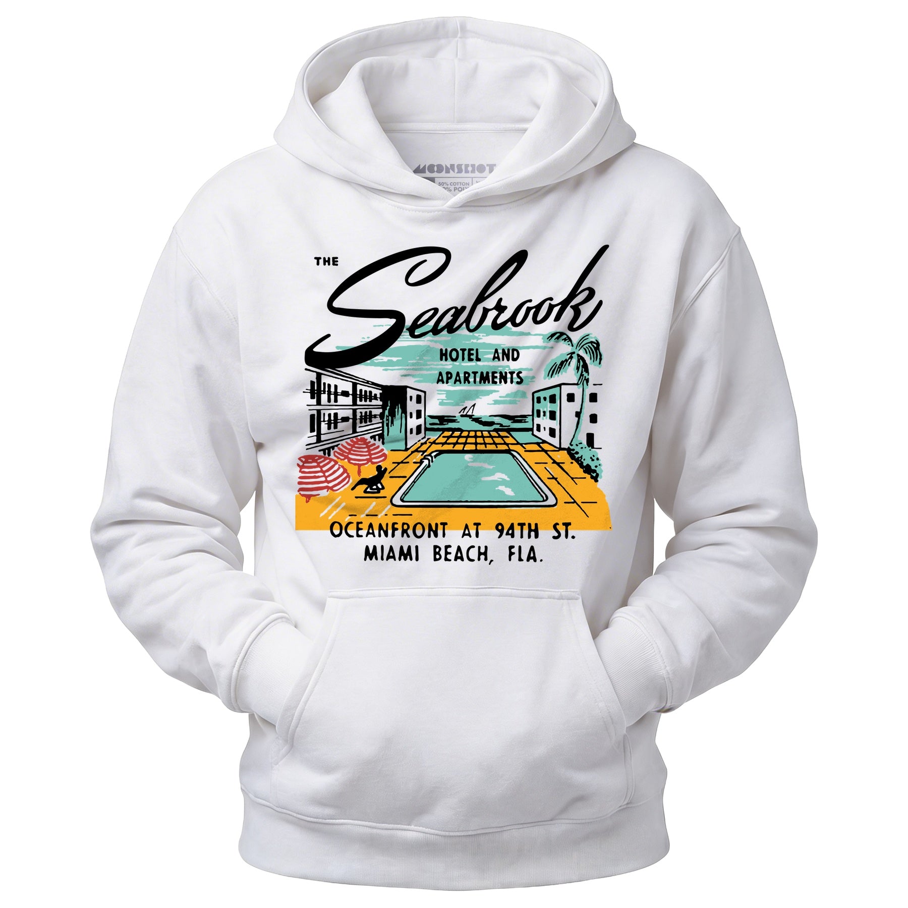 The Seabrook - Miami, FL - Vintage Hotel - Unisex Hoodie