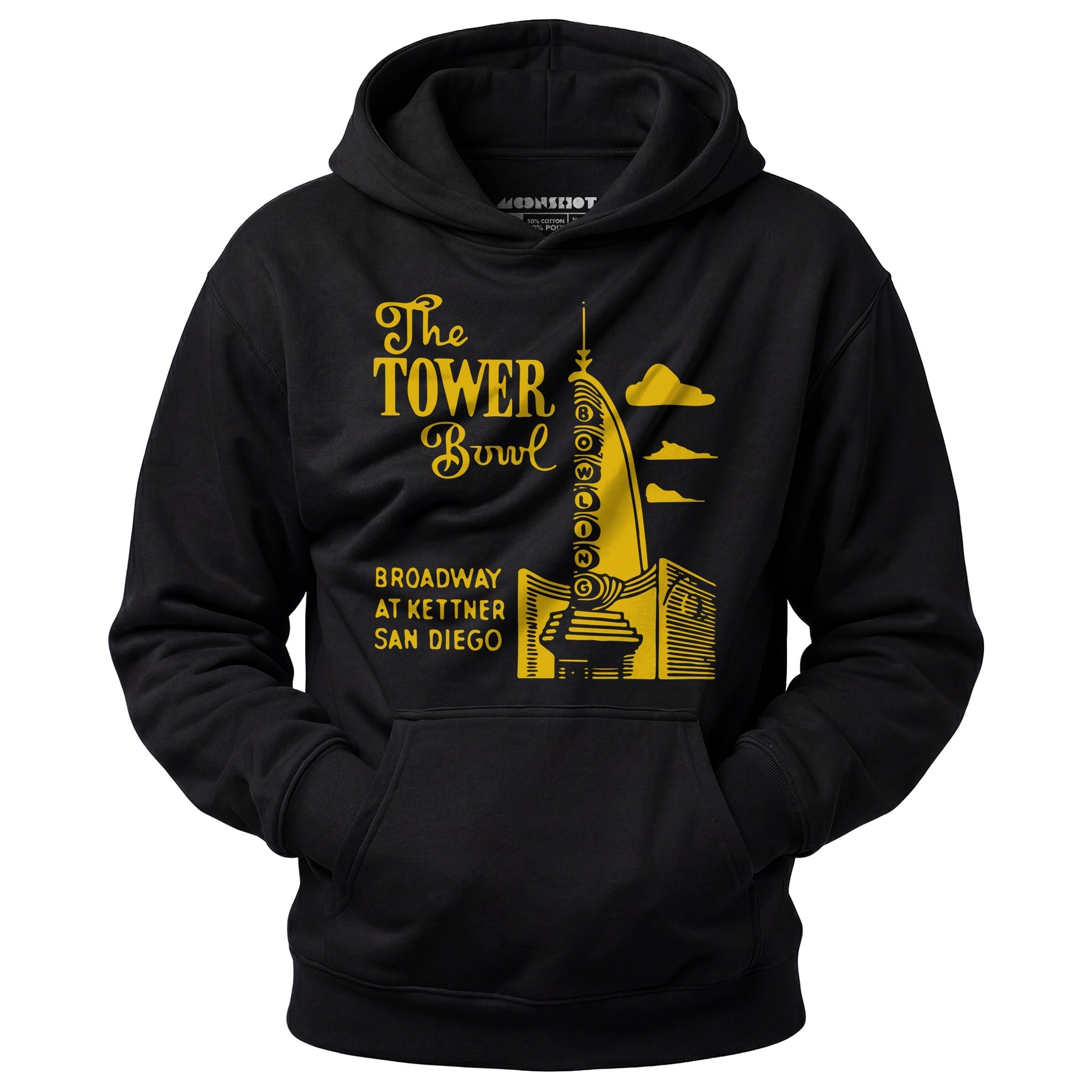 The Tower Bowl - San Diego, CA - Vintage Bowling Alley - Unisex Hoodie