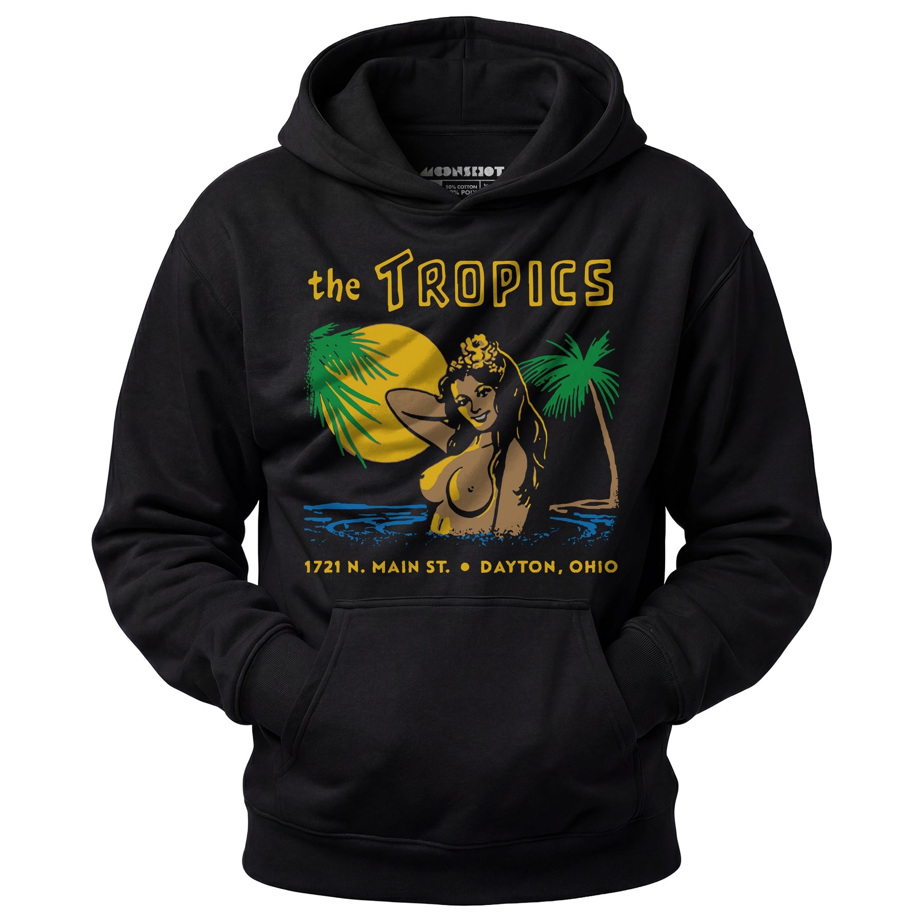 The Tropics - Dayton, OH - Vintage Tiki Bar - Unisex Hoodie