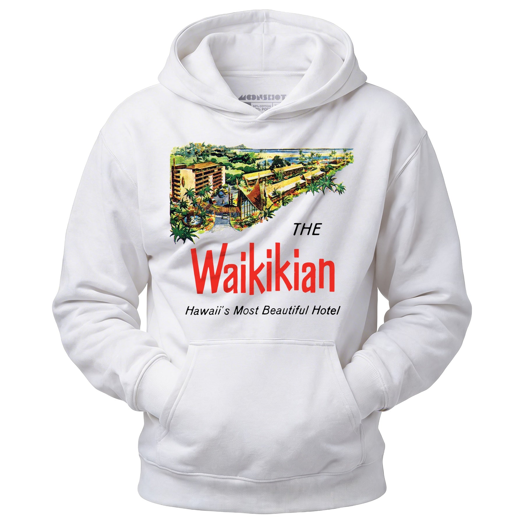 The Waikikian - Waikiki, HI - Vintage Hotel - Unisex Hoodie