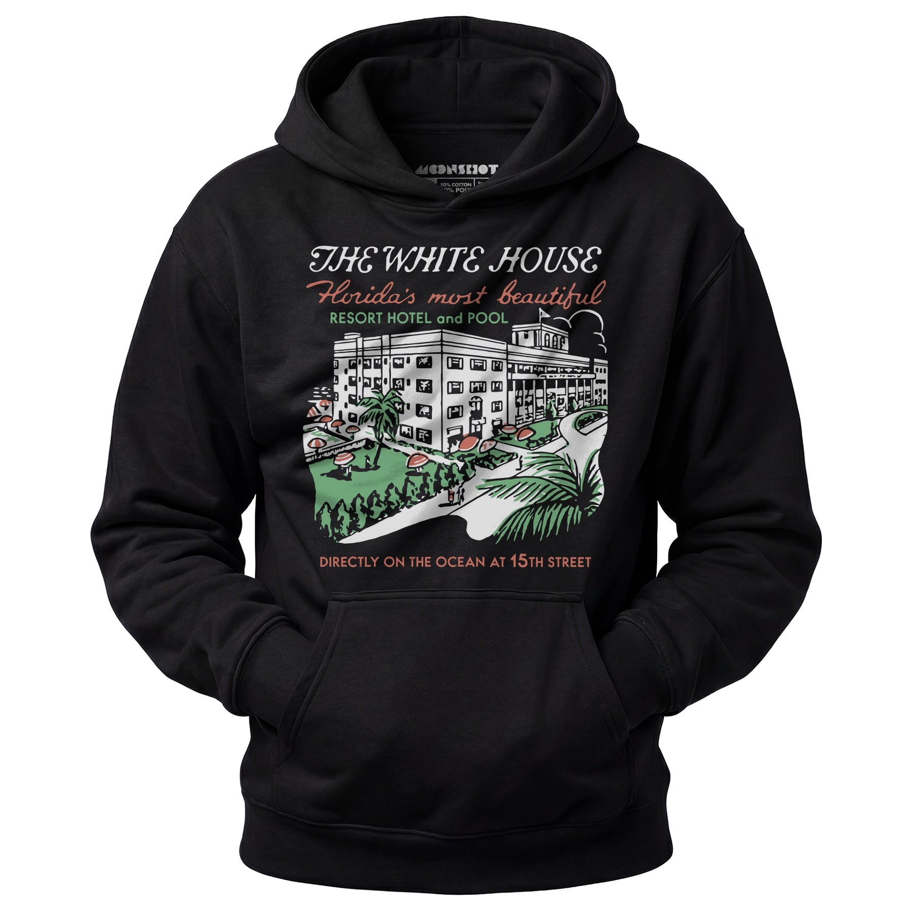 The White House - Miami, FL - Vintage Hotel - Unisex Hoodie
