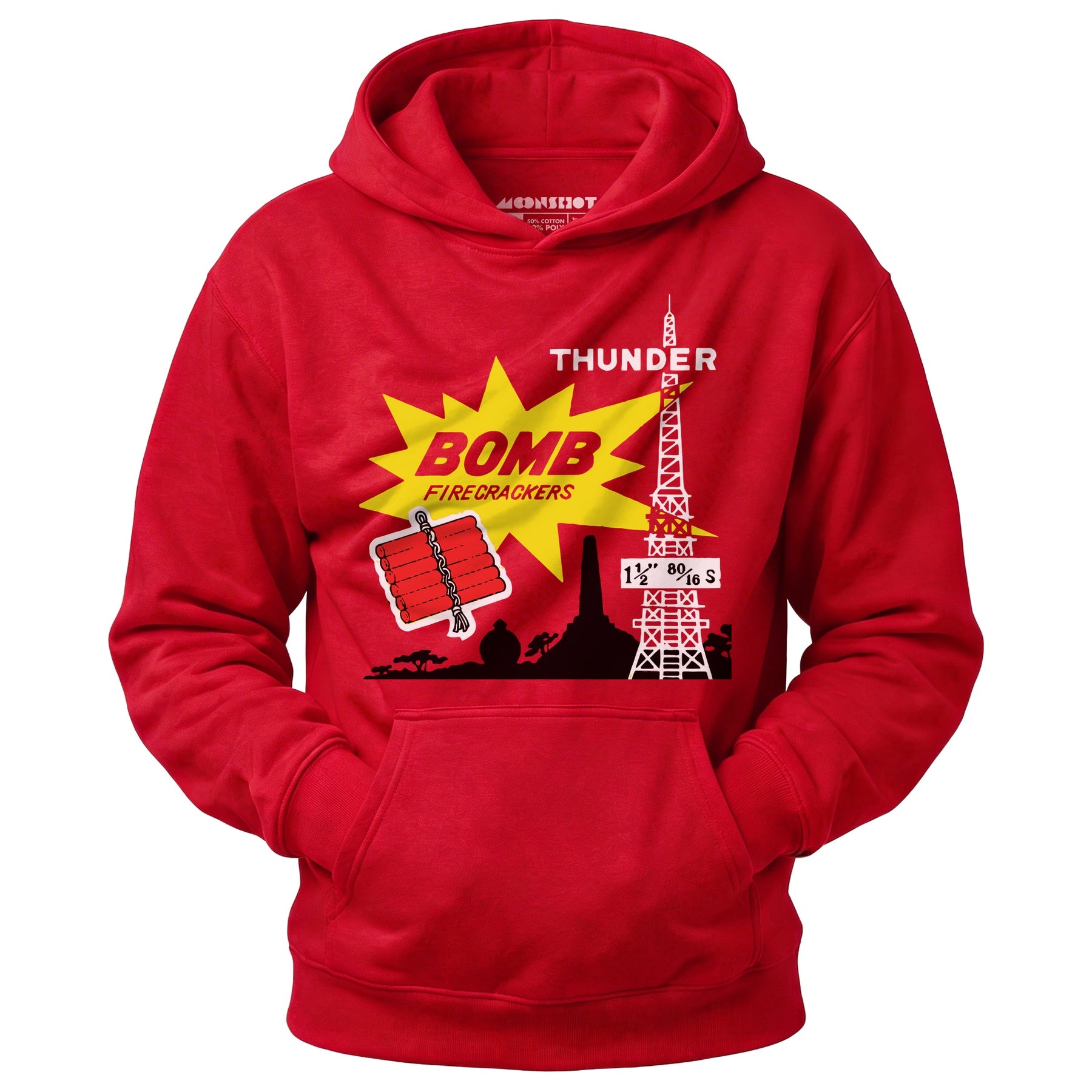 Thunder Bomb Retro Vintage Fireworks - Unisex Hoodie