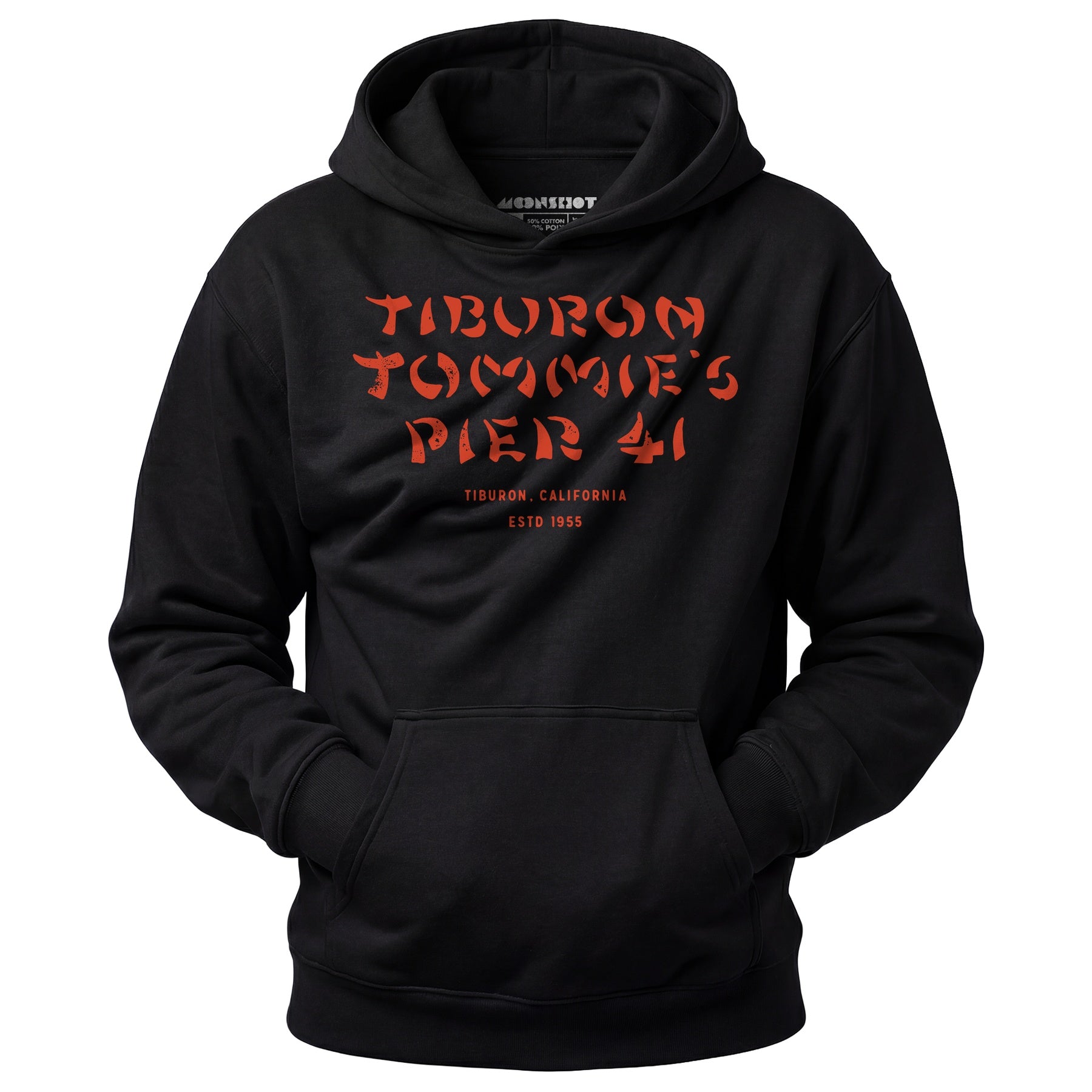 Tiburon Tommie's Pier 41 - Tiburon, CA - Vintage Tiki Bar - Unisex Hoodie