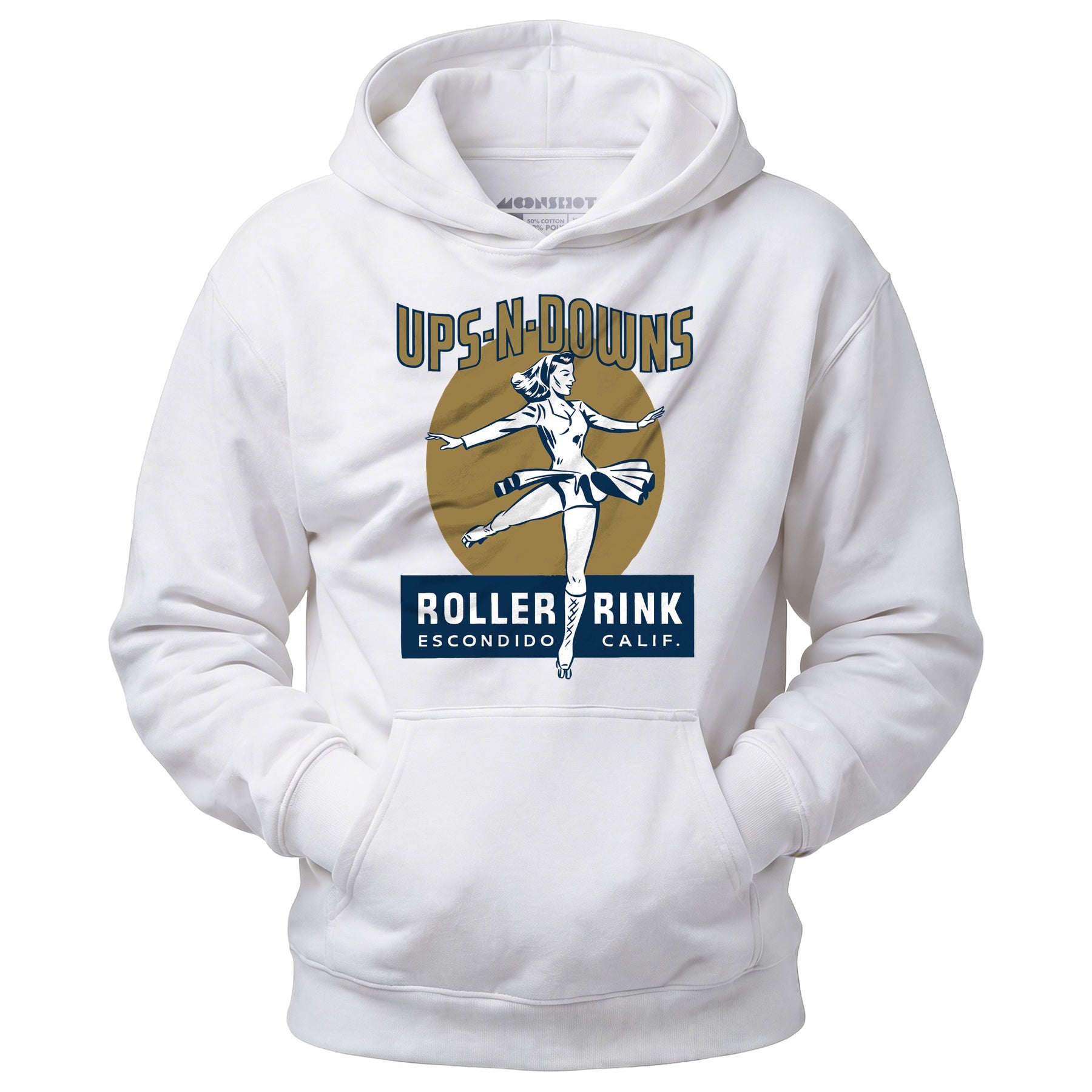 Ups-N-Downs - Escondido, CA - Vintage Roller Rink - Unisex Hoodie