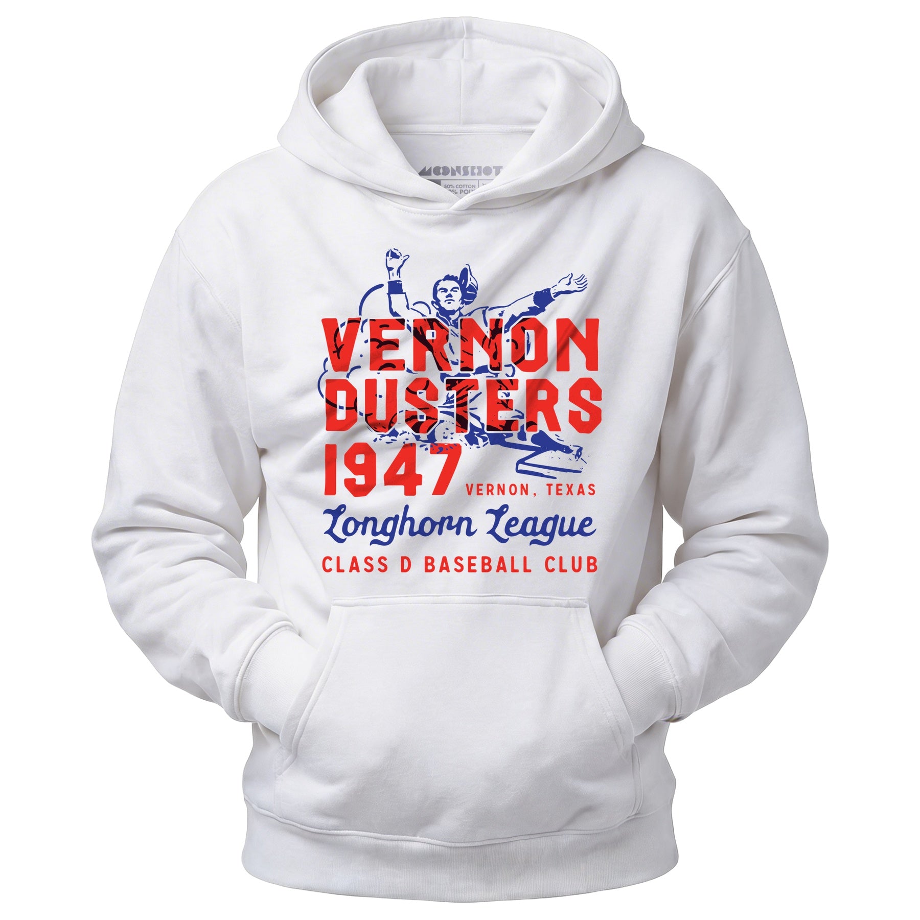 Vernon Dusters - Texas - Vintage Defunct Baseball Teams - Unisex Hoodie