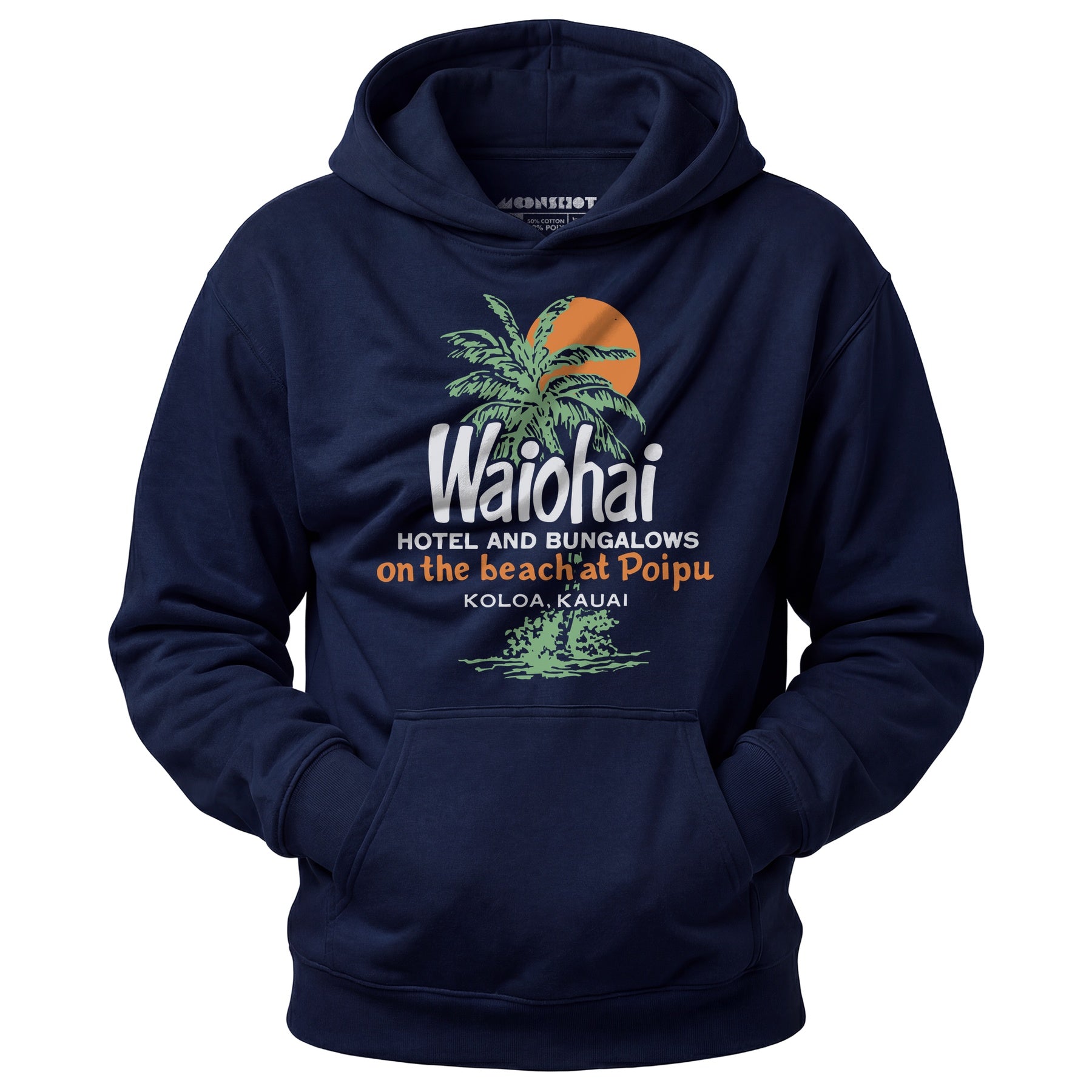 Waiohai Hotel and Bungalows - Kauai, Hawaii - Vintage - Unisex Hoodie