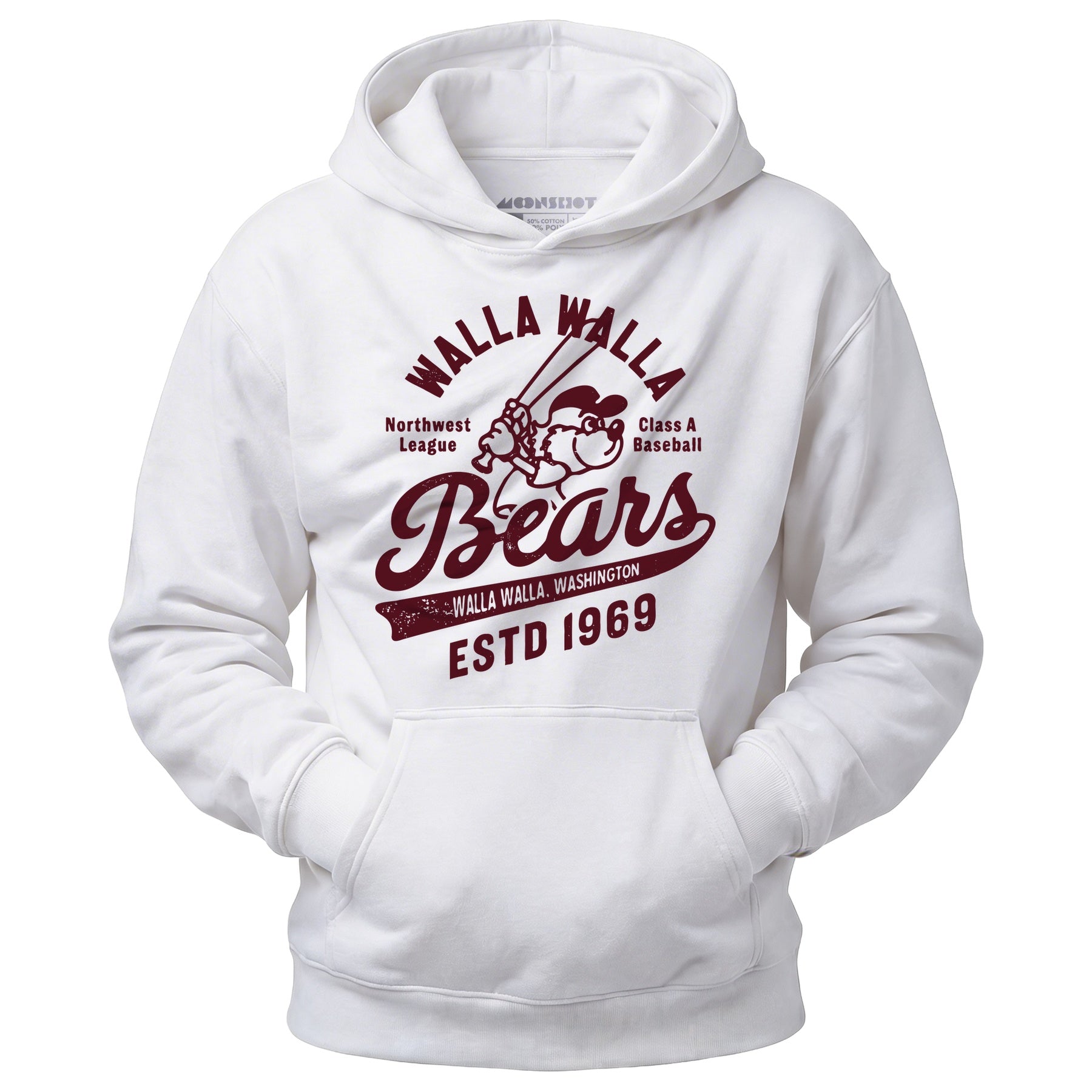 Walla Walla Bears - Washington - Vintage Defunct Baseball Teams - Unisex Hoodie