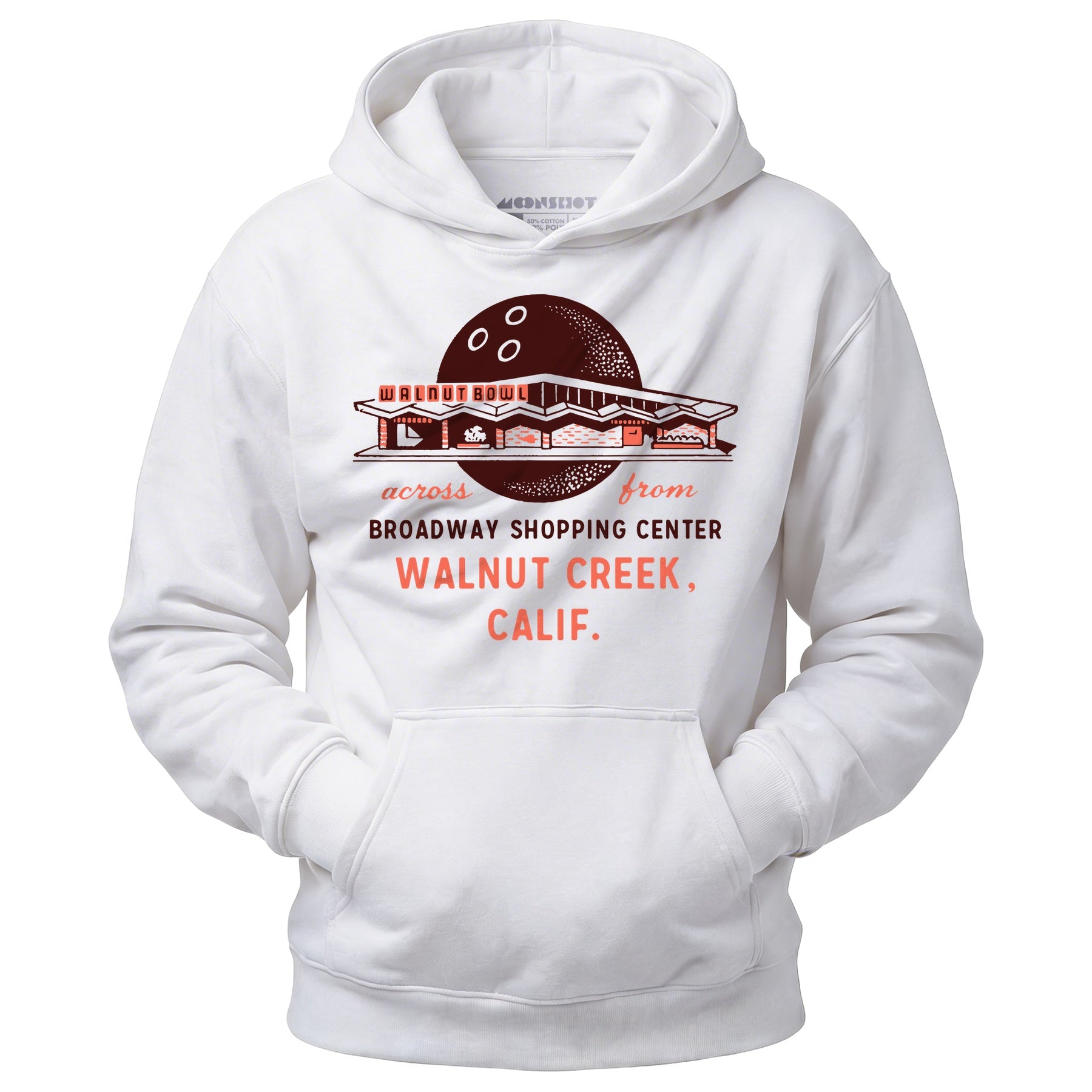 Walnut Bowl - Walnut Creek, CA - Vintage Bowling Alley - Unisex Hoodie