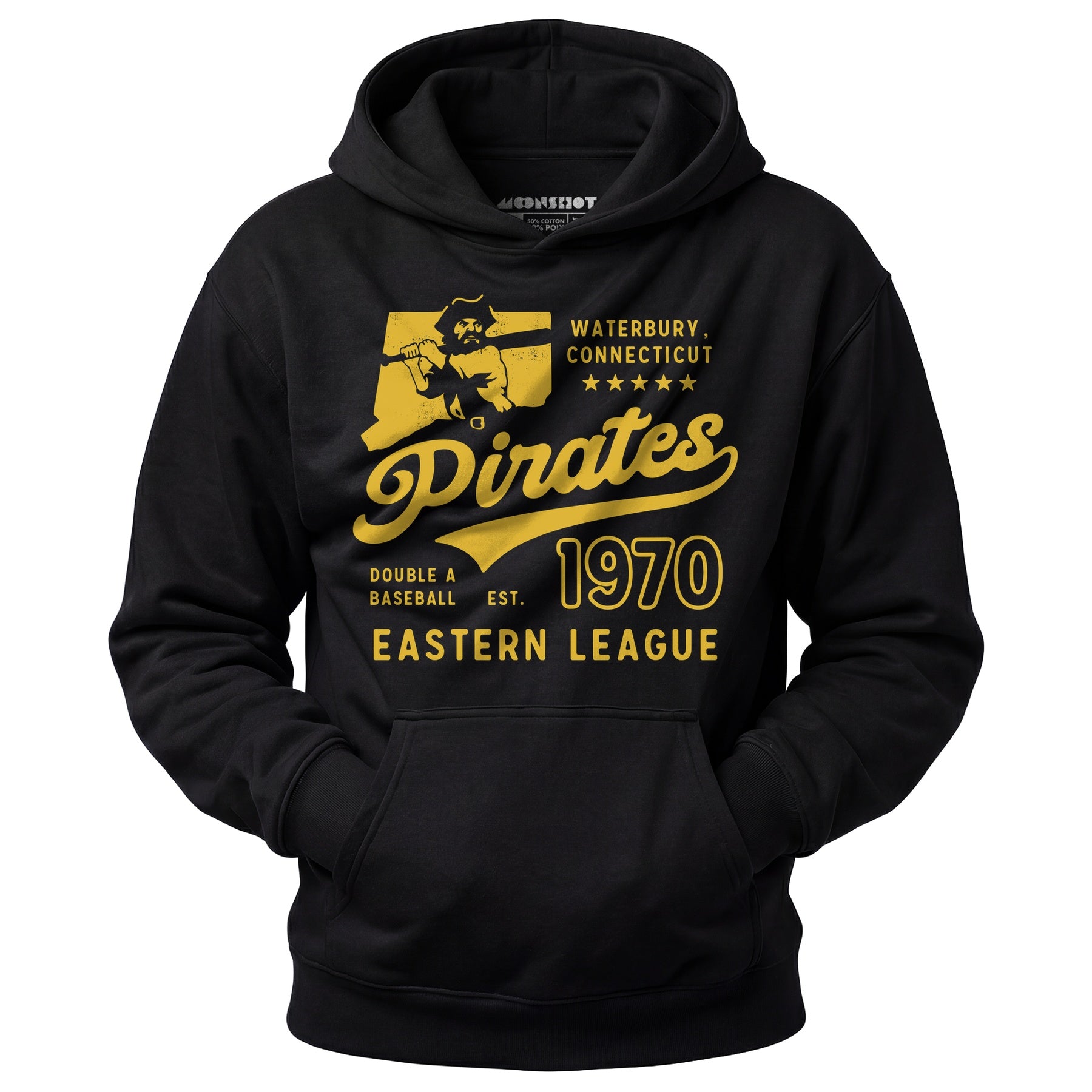 Waterbury Pirates - Connecticut - Vintage Defunct Baseball Teams - Unisex Hoodie