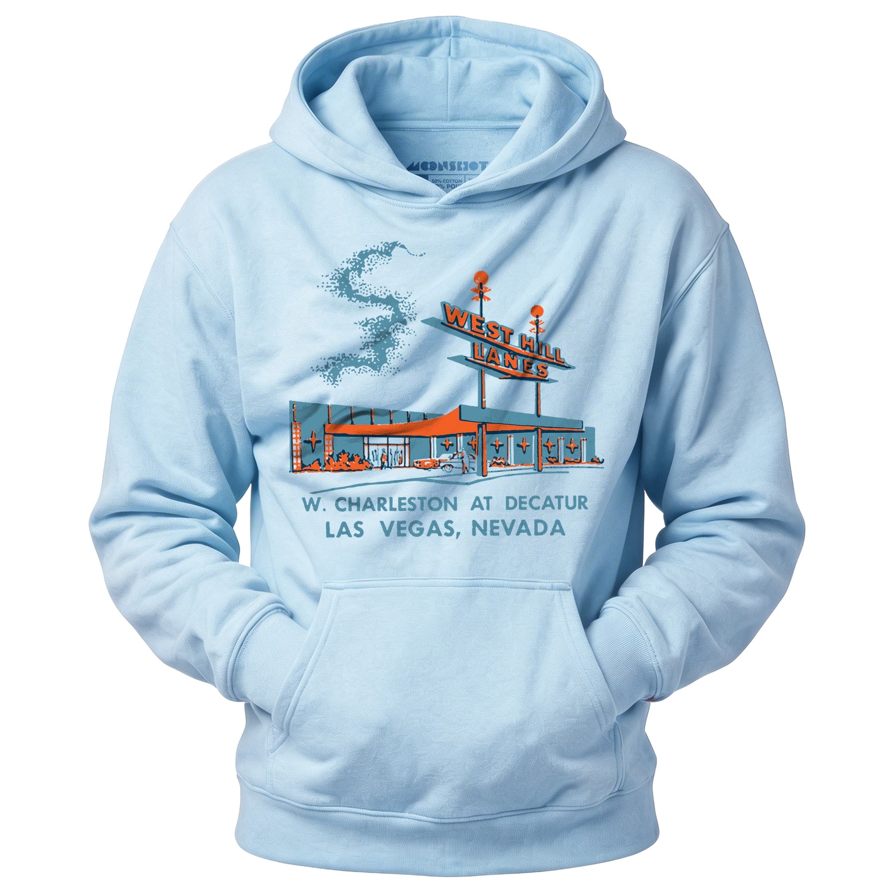 West Hill Lanes - Las Vegas, NV - Vintage Bowling Alley - Unisex Hoodie