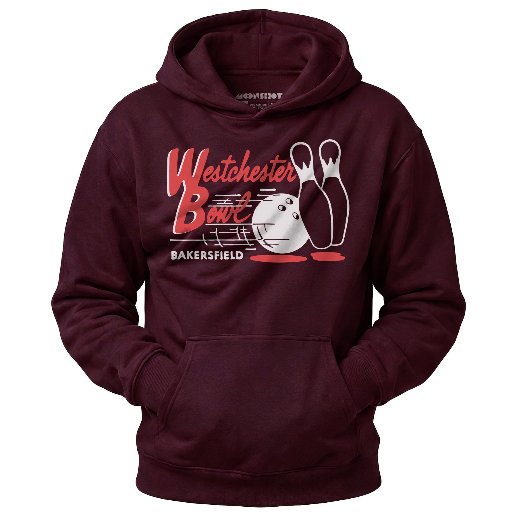 Westchester Bowl - Bakersfield, CA - Vintage Bowling Alley - Unisex Hoodie