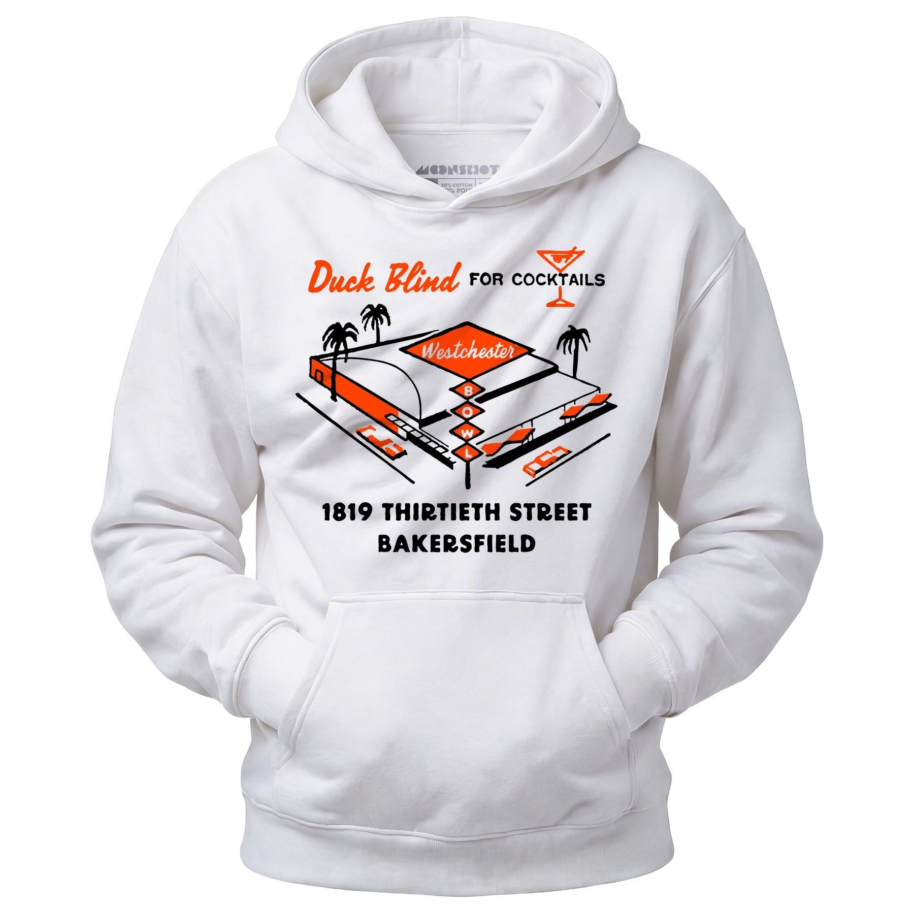 Westchester Bowl v2 - Bakersfield, CA - Vintage Bowling Alley - Unisex Hoodie