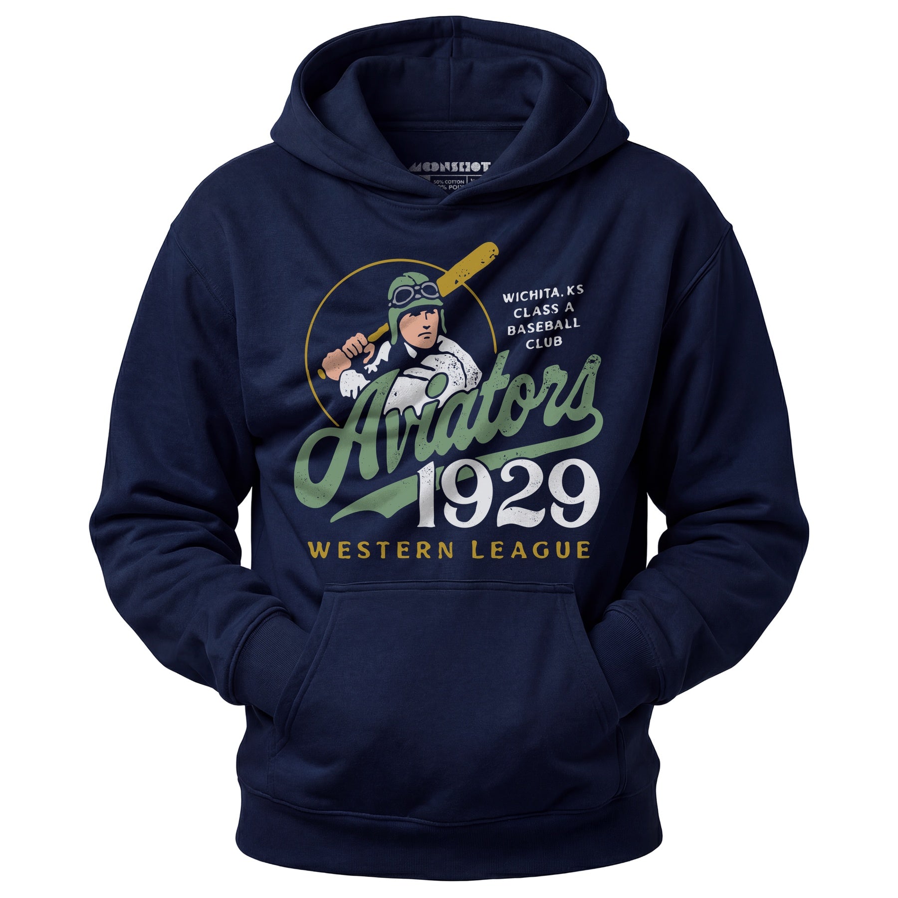 Wichita Aviators - Kansas - Vintage Defunct Baseball Teams - Unisex Hoodie