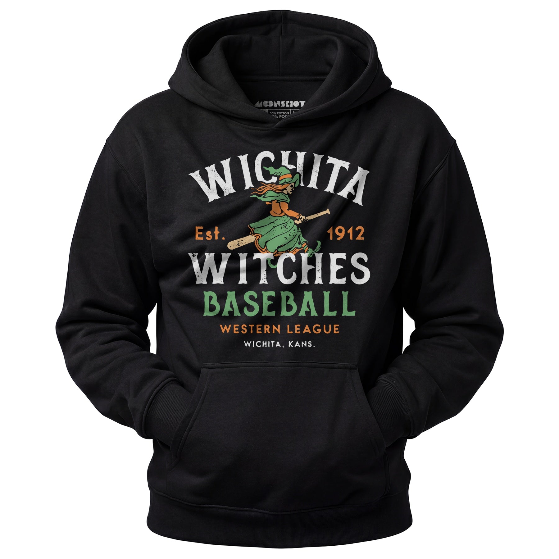Wichita Witches - Kansas - Vintage Defunct Baseball Teams - Unisex Hoodie