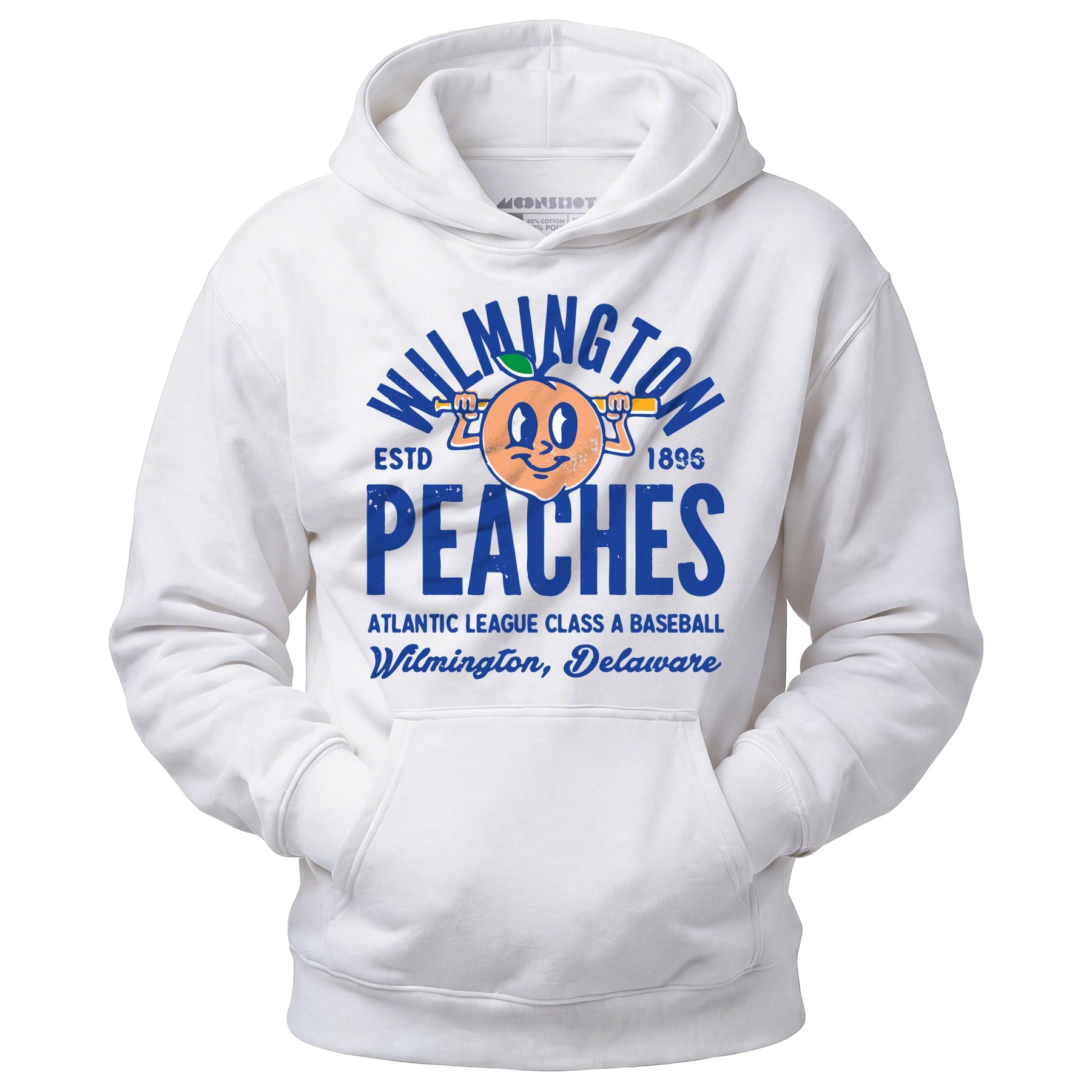 Wilmington Peaches - Delaware - Vintage Defunct Baseball Teams - Unisex Hoodie