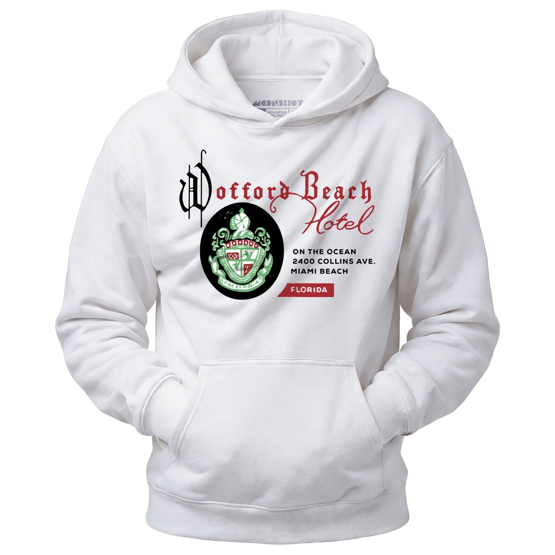 Wofford Beach Hotel - Miami, FL - Vintage Hotel - Unisex Hoodie
