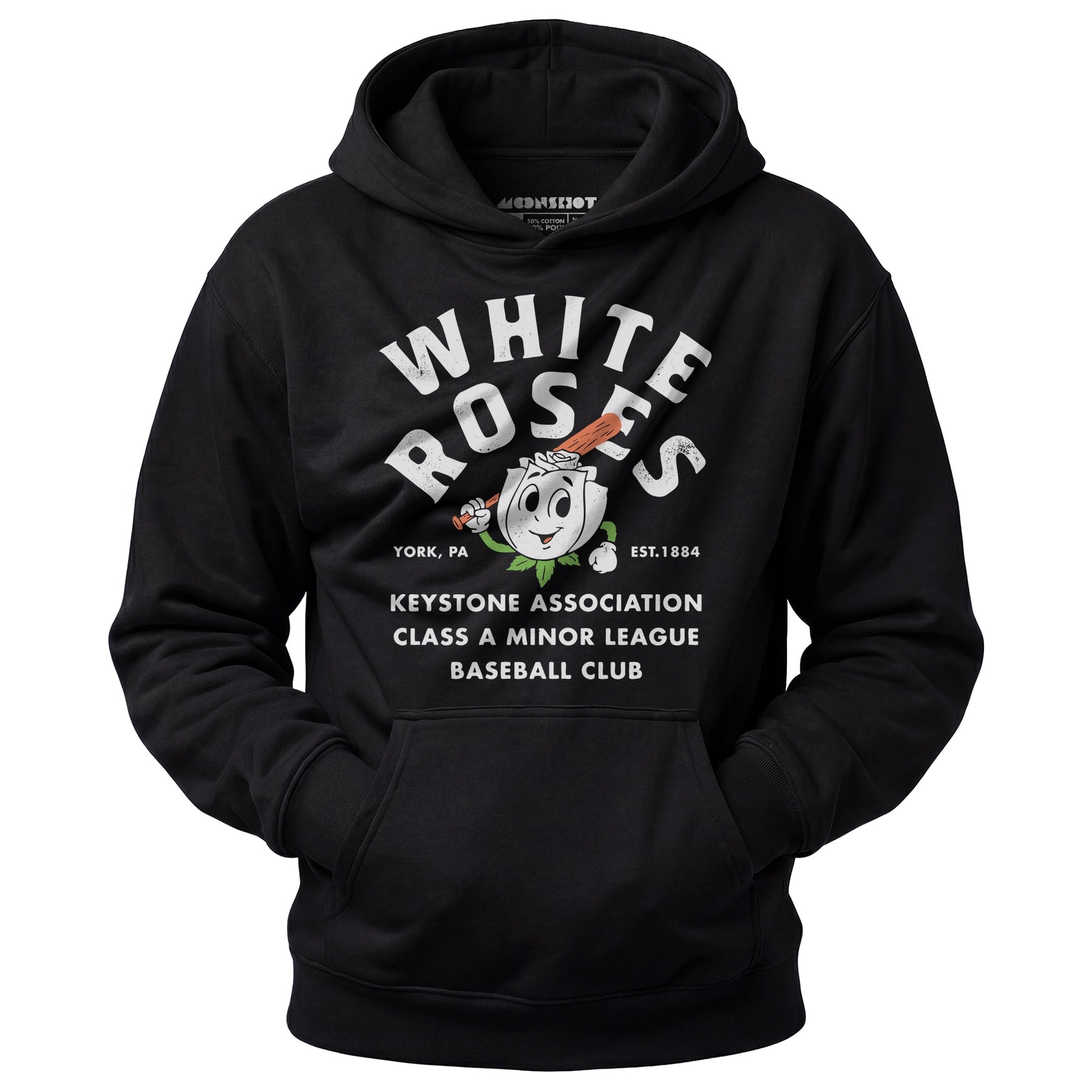York White Roses - Pennsylvania - Vintage Defunct Baseball Teams - Unisex Hoodie