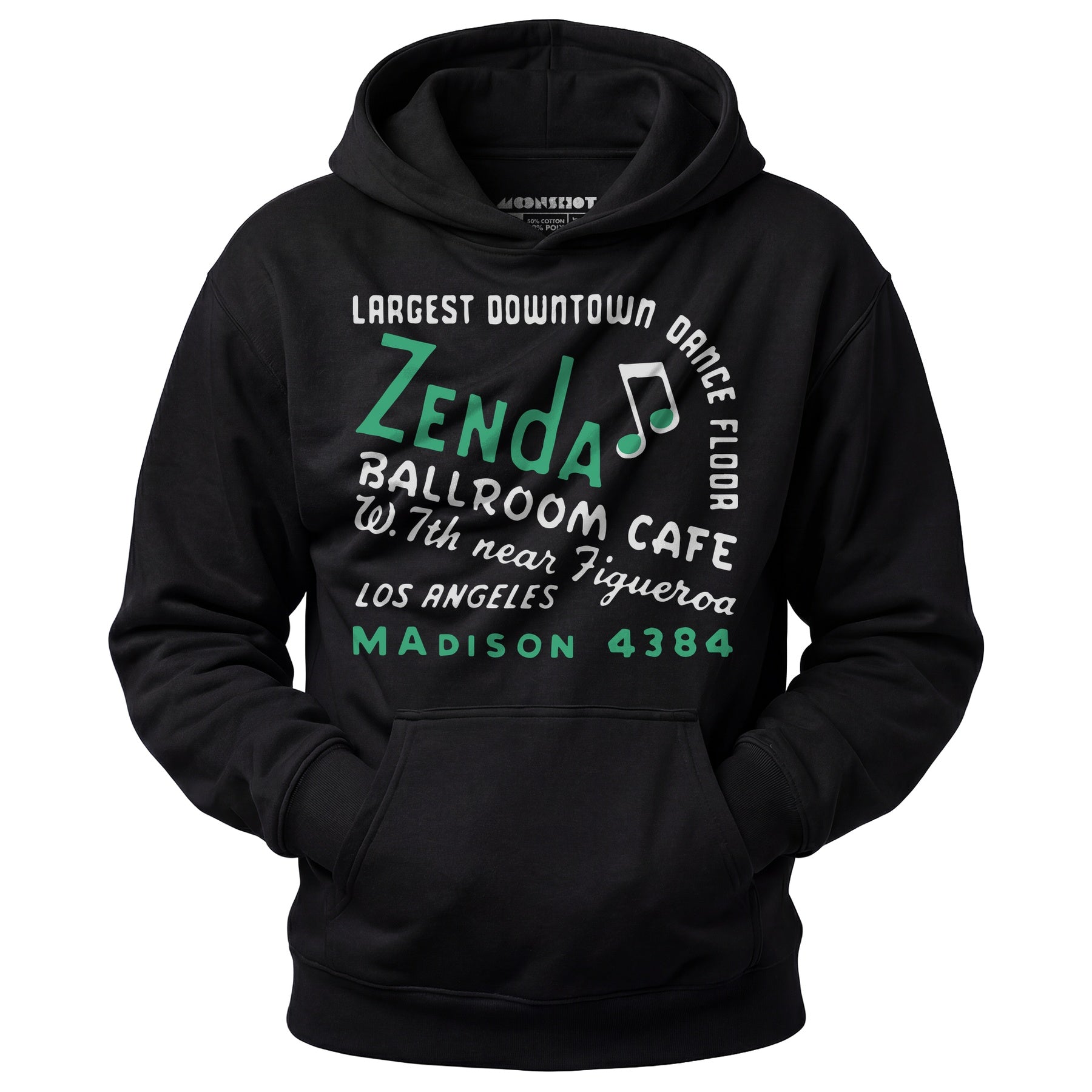 Zenda Ballroom Cafe - Los Angeles, CA - Vintage Nightclub - Unisex Hoodie