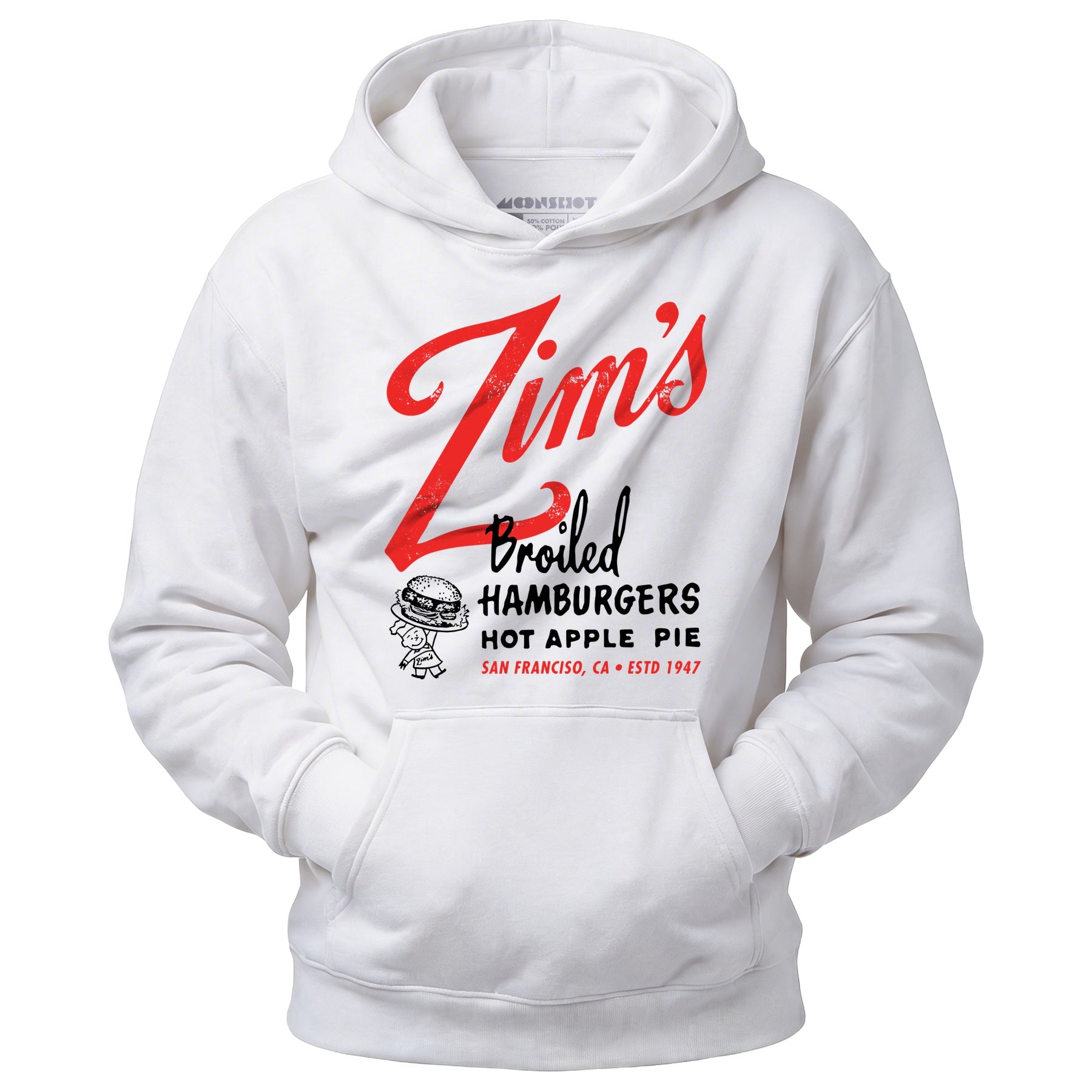 Zim's Hamburgers v1 - San Francisco, CA - Vintage Restaurant - Unisex Hoodie
