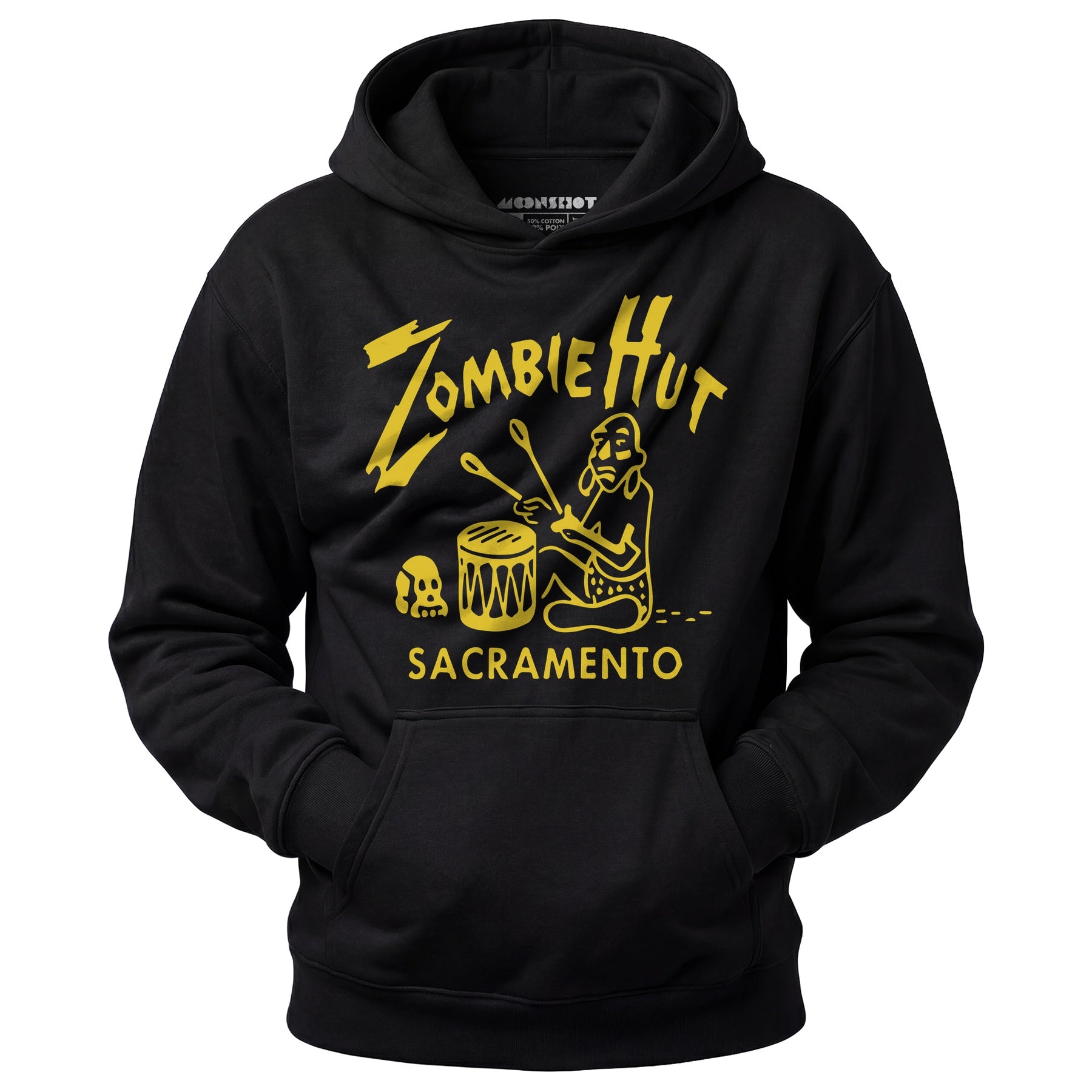 Zombie Hut - Sacramento, CA - Vintage Tiki Bar - Unisex Hoodie