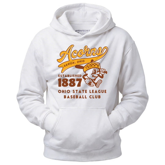 Akron Acorns - Ohio - Vintage Defunct Baseball Teams - Unisex Hoodie