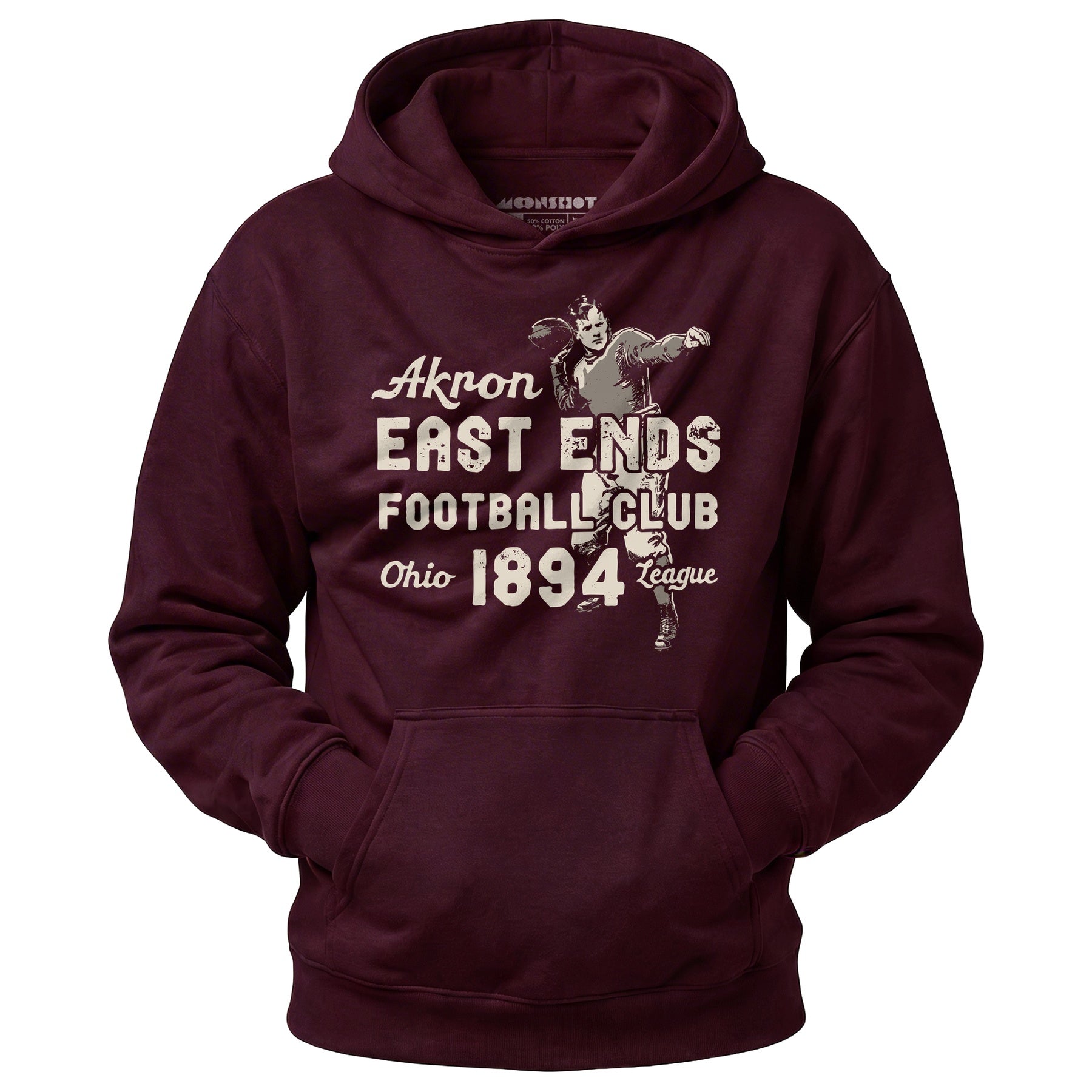 Akron East Ends - Ohio - Vintage Defunct Football Teams - Unisex Hoodie