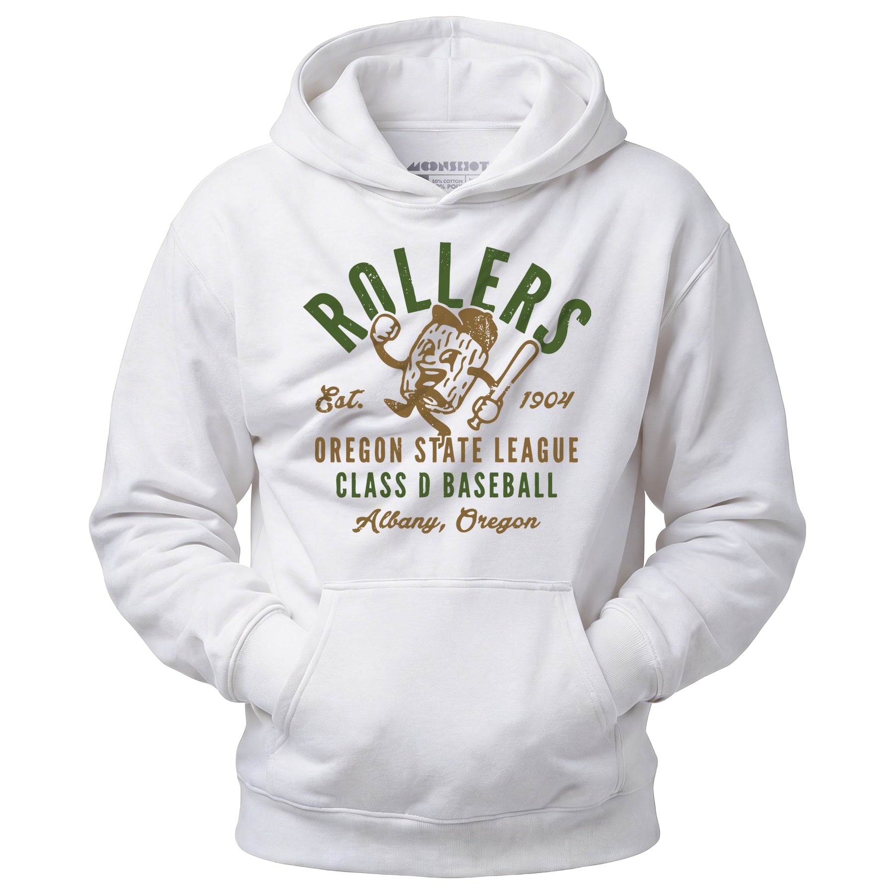 Albany Rollers - Oregon - Vintage Defunct Baseball Teams - Unisex Hoodie