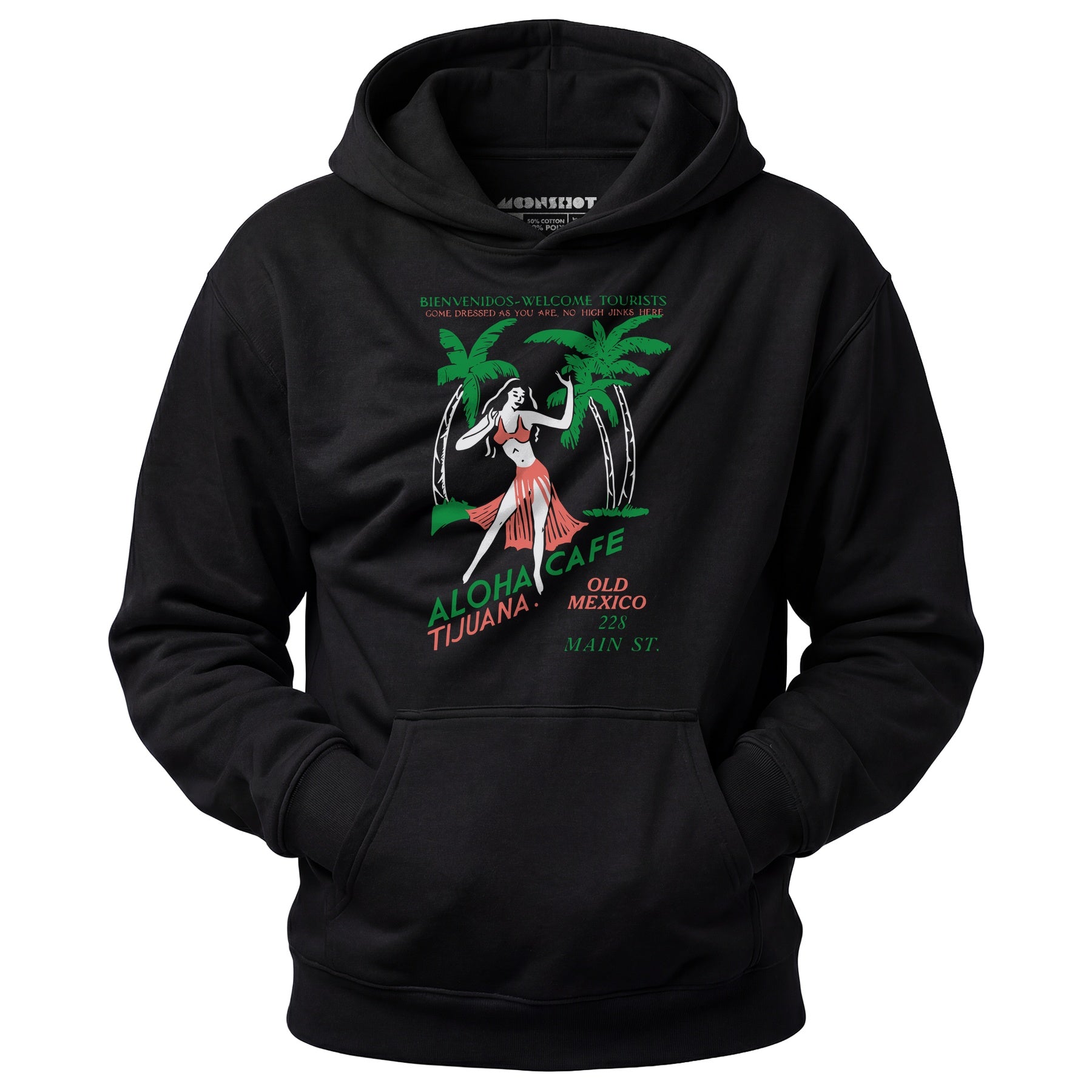 Aloha Cafe - Tijuana, Mexico - Vintage Tiki Bar - Unisex Hoodie