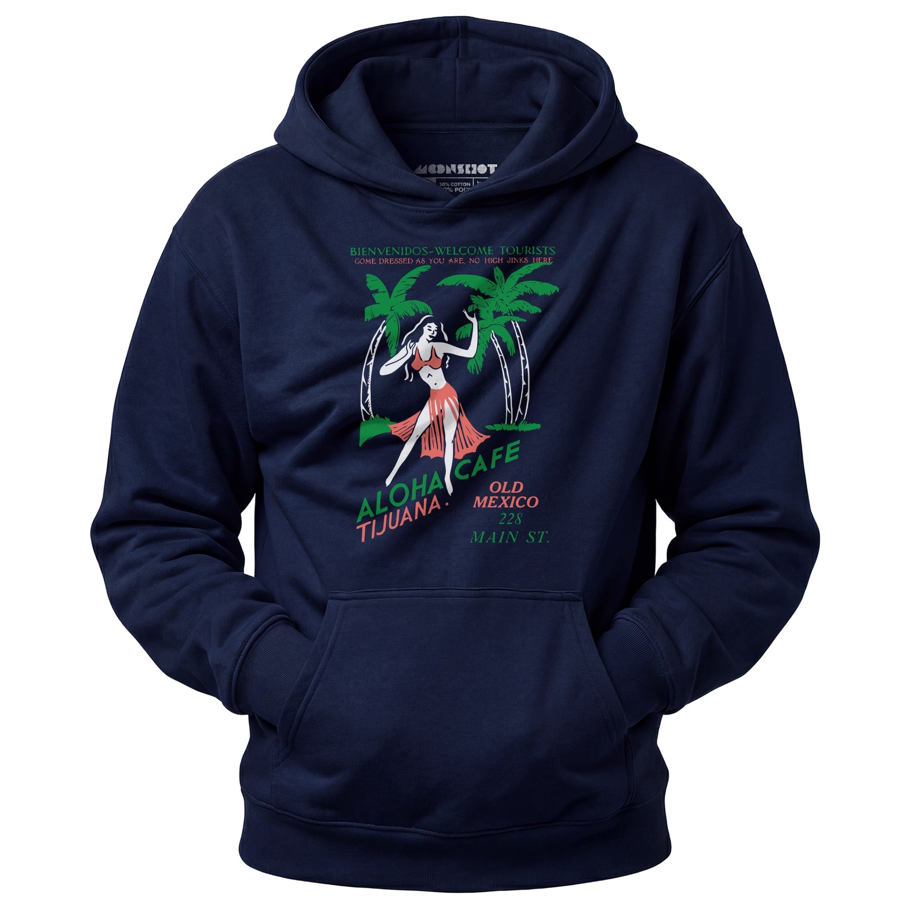 Aloha Cafe - Tijuana, Mexico - Vintage Tiki Bar - Unisex Hoodie