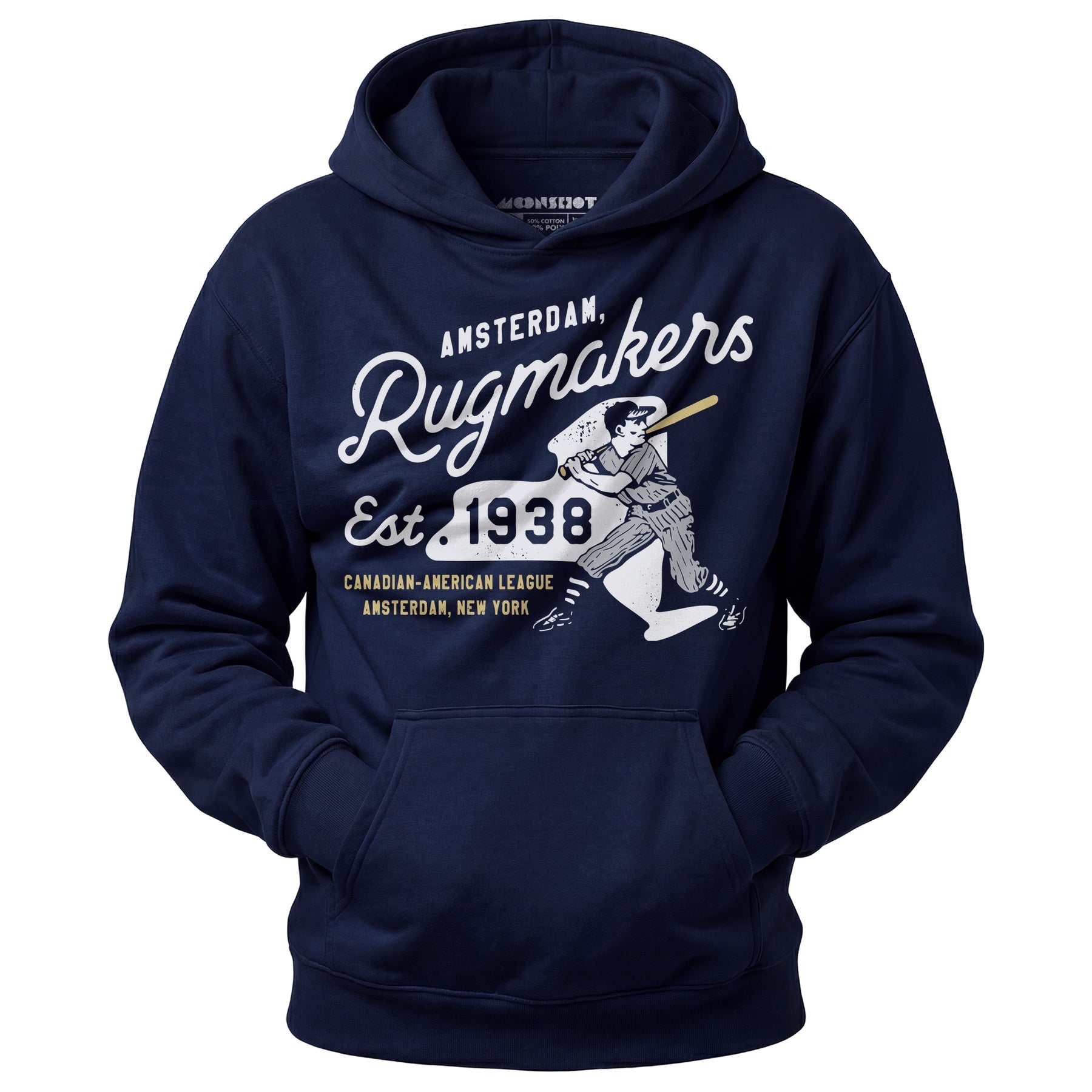Amsterdam Rugmakers - New York - Vintage Defunct Baseball Teams - Unisex Hoodie