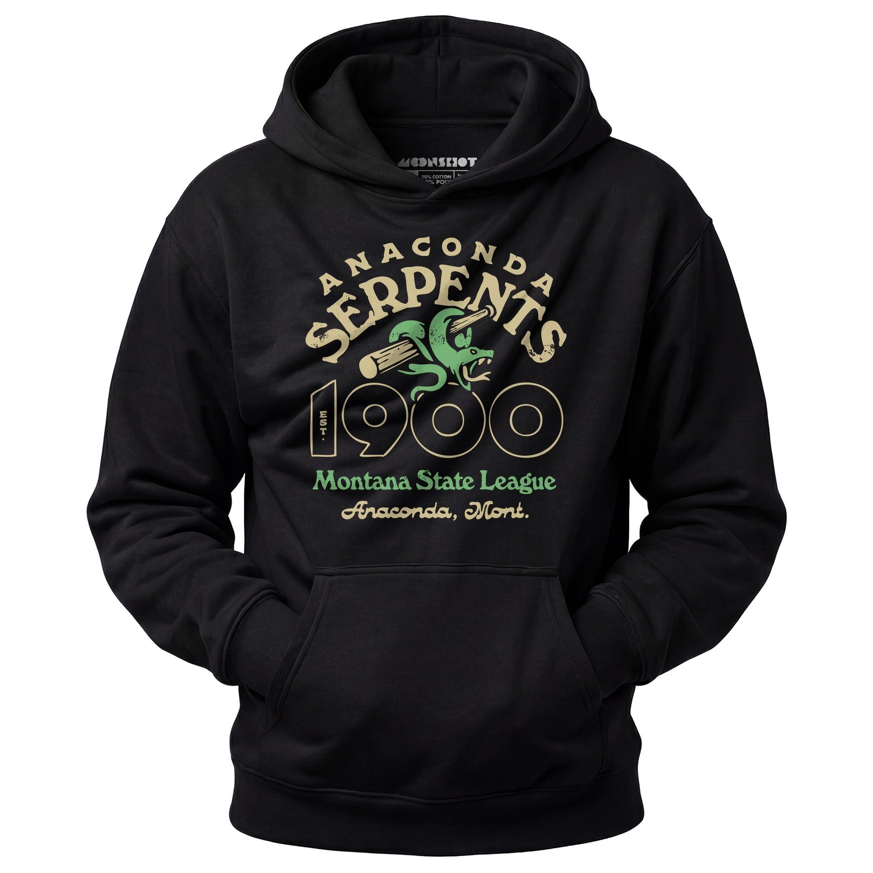 Anaconda Serpents - Montana - Vintage Defunct Baseball Teams - Unisex Hoodie