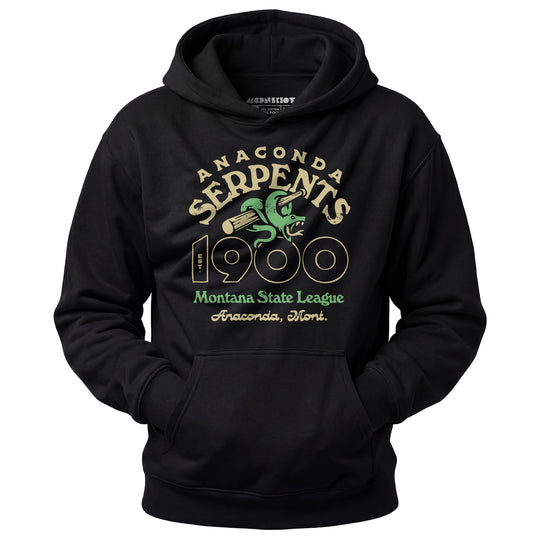 Anaconda Serpents - Montana - Vintage Defunct Baseball Teams - Unisex Hoodie