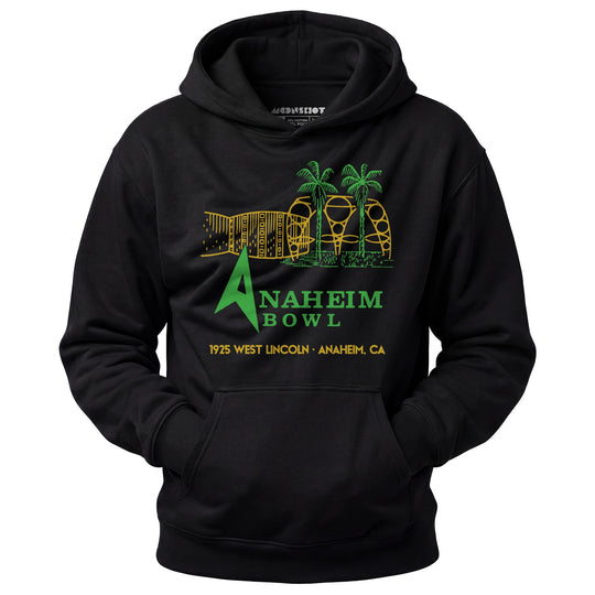 Anaheim Bowl - Anaheim, CA - Vintage Bowling Alley - Unisex Hoodie