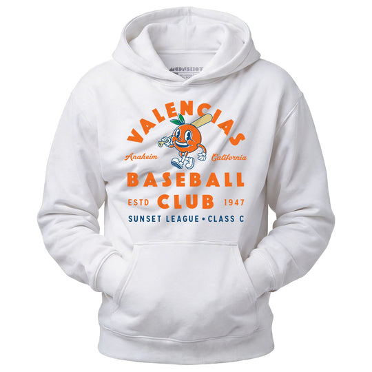 Anaheim Valencias - California - Vintage Defunct Baseball Teams - Unisex Hoodie