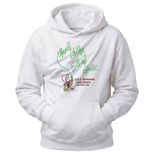 Apple Valley Steak House - Long Beach, CA - Vintage Restaurant - Unisex Hoodie