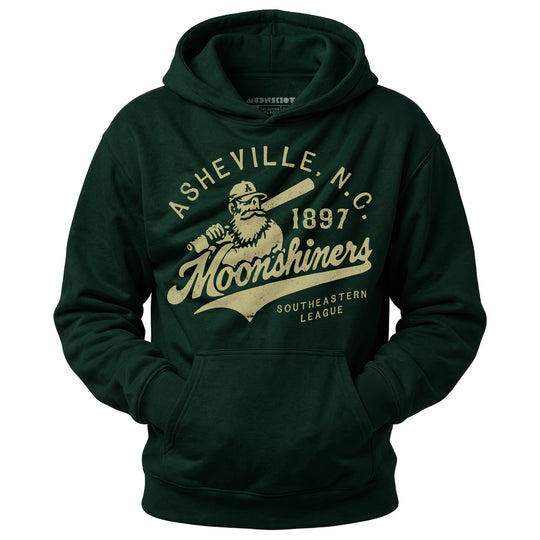 Asheville Moonshiners - North Carolina - Vintage Defunct Baseball Teams - Unisex Hoodie