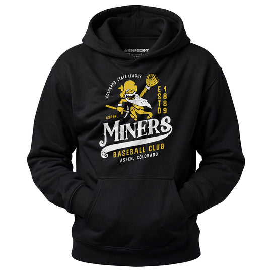Aspen Miners - Colorado - Vintage Defunct Baseball Teams - Unisex Hoodie