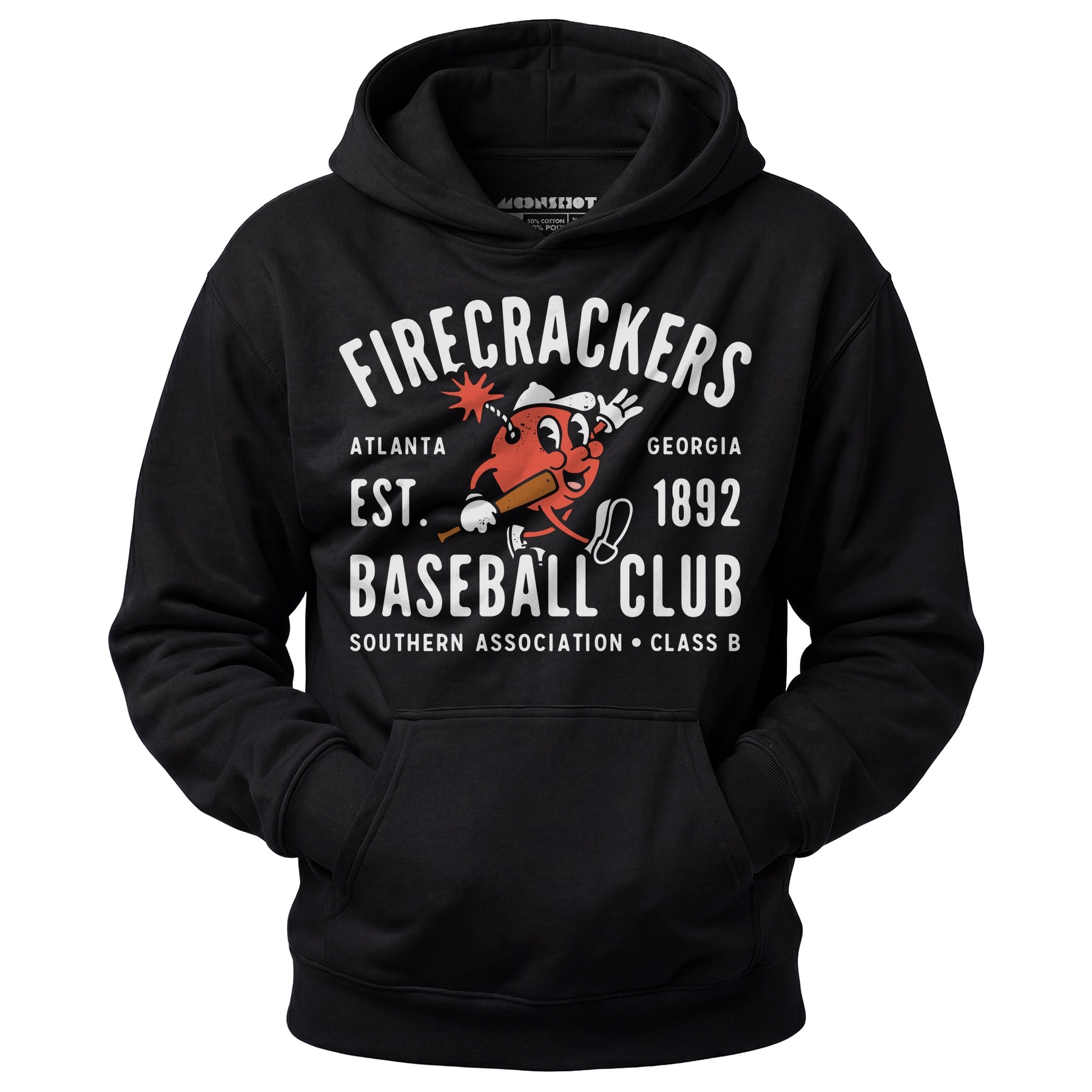 Atlanta Firecrackers - Georgia - Vintage Defunct Baseball Teams - Unisex Hoodie
