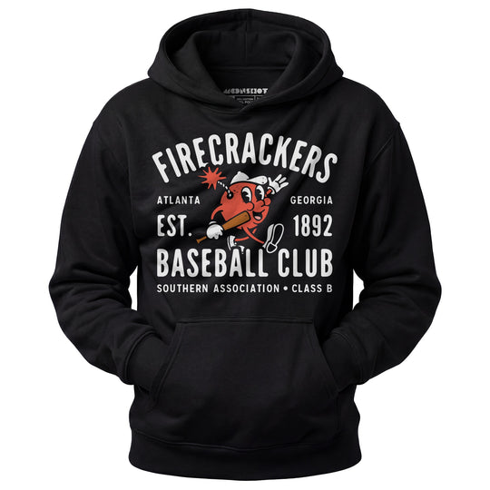 Atlanta Firecrackers - Georgia - Vintage Defunct Baseball Teams - Unisex Hoodie