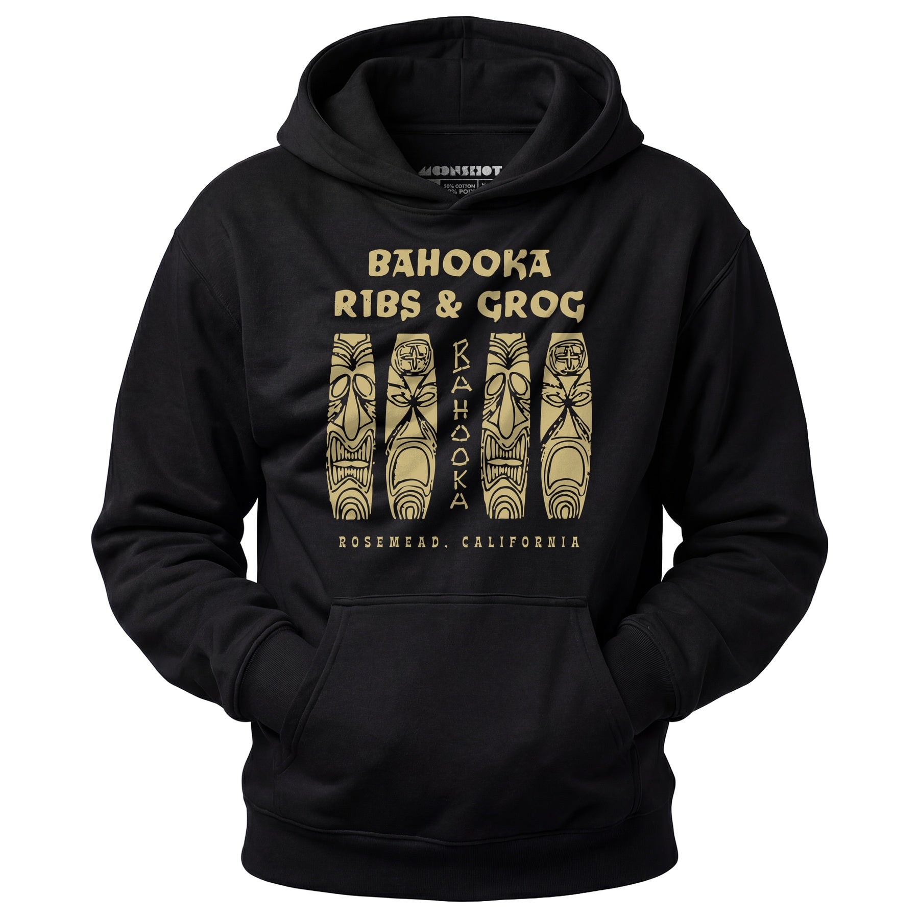 Bahooka Ribs & Grog - Rosemead, CA - Vintage Tiki Bar - Unisex Hoodie