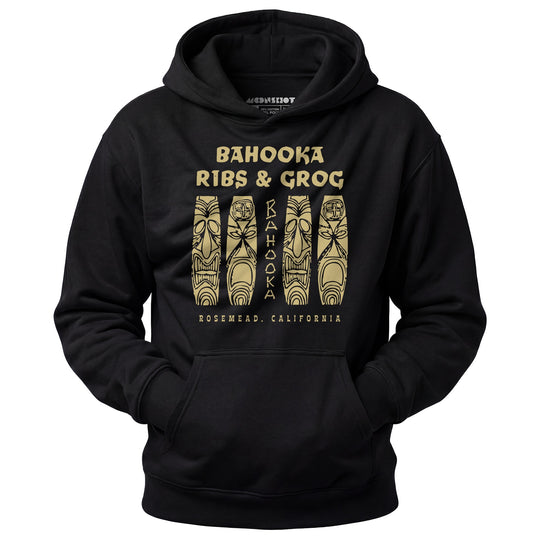 Bahooka Ribs & Grog - Rosemead, CA - Vintage Tiki Bar - Unisex Hoodie
