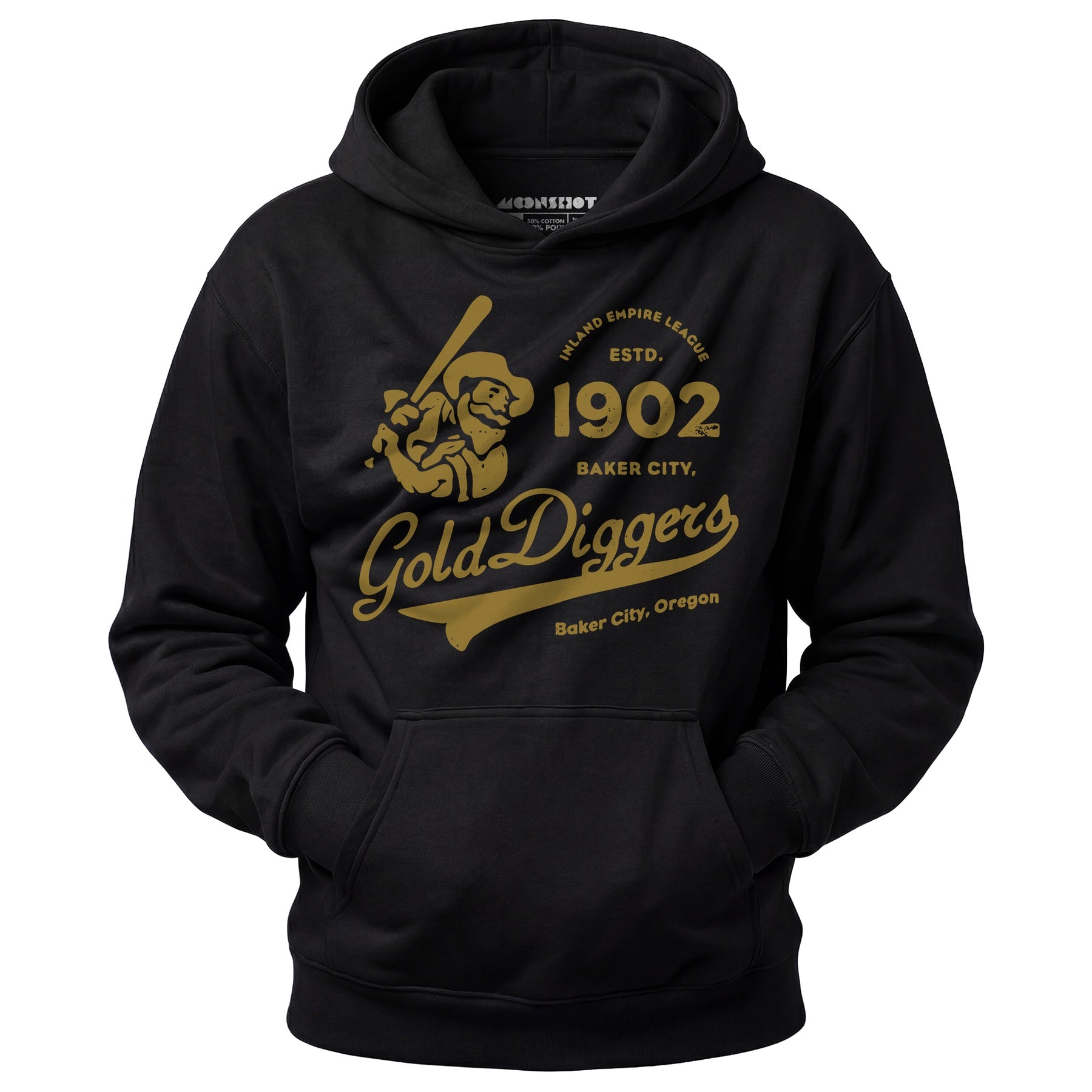 Baker City Gold Diggers - Oregon - Vintage Defunct Baseball Teams - Unisex Hoodie