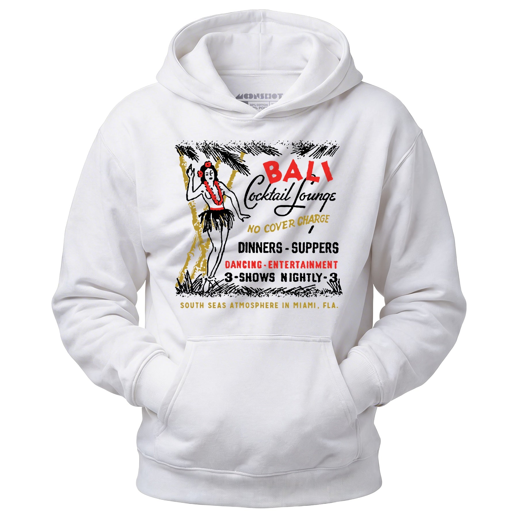 Bali Cocktail Lounge - Miami, FL - Vintage Tiki Bar - Unisex Hoodie